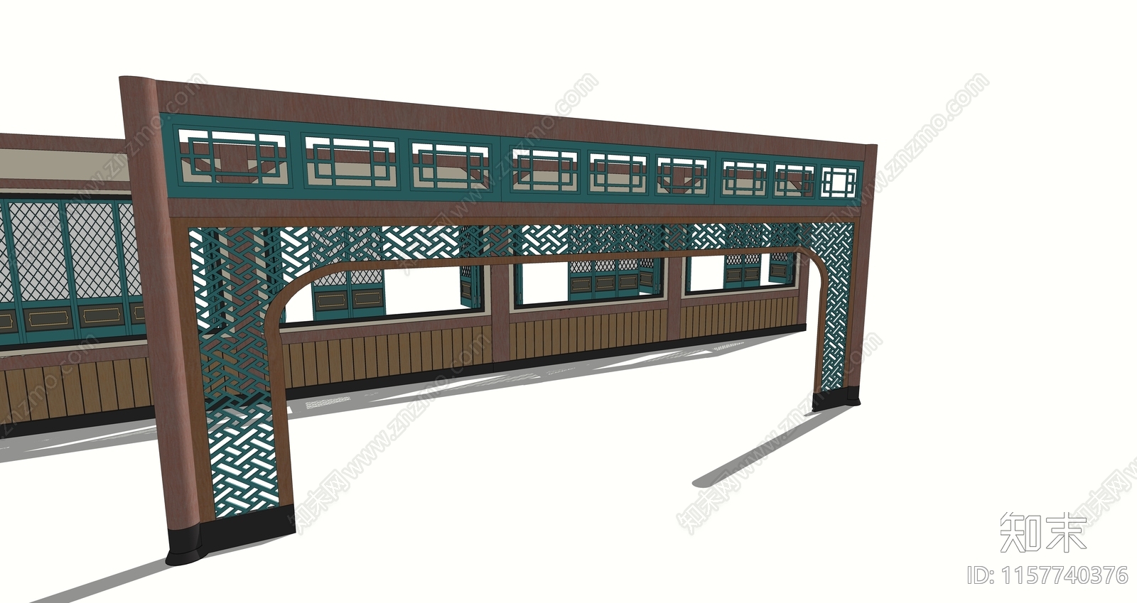 中式古代窗户SU模型下载【ID:1157740376】