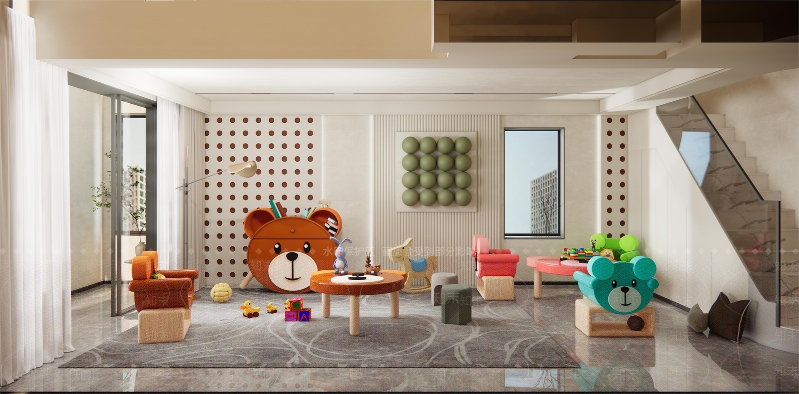 现代儿童玩具房SU模型下载【ID:1157744059】