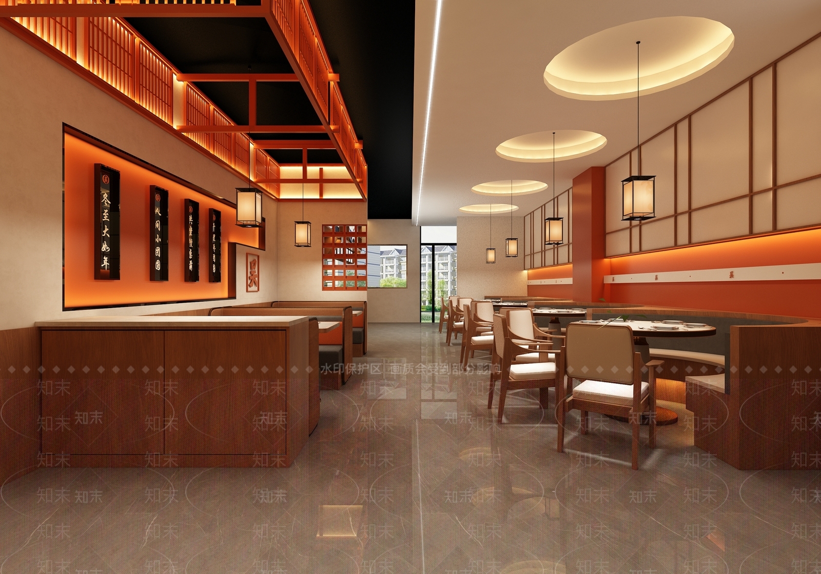 新中式火锅店3D模型下载【ID:1214394271】