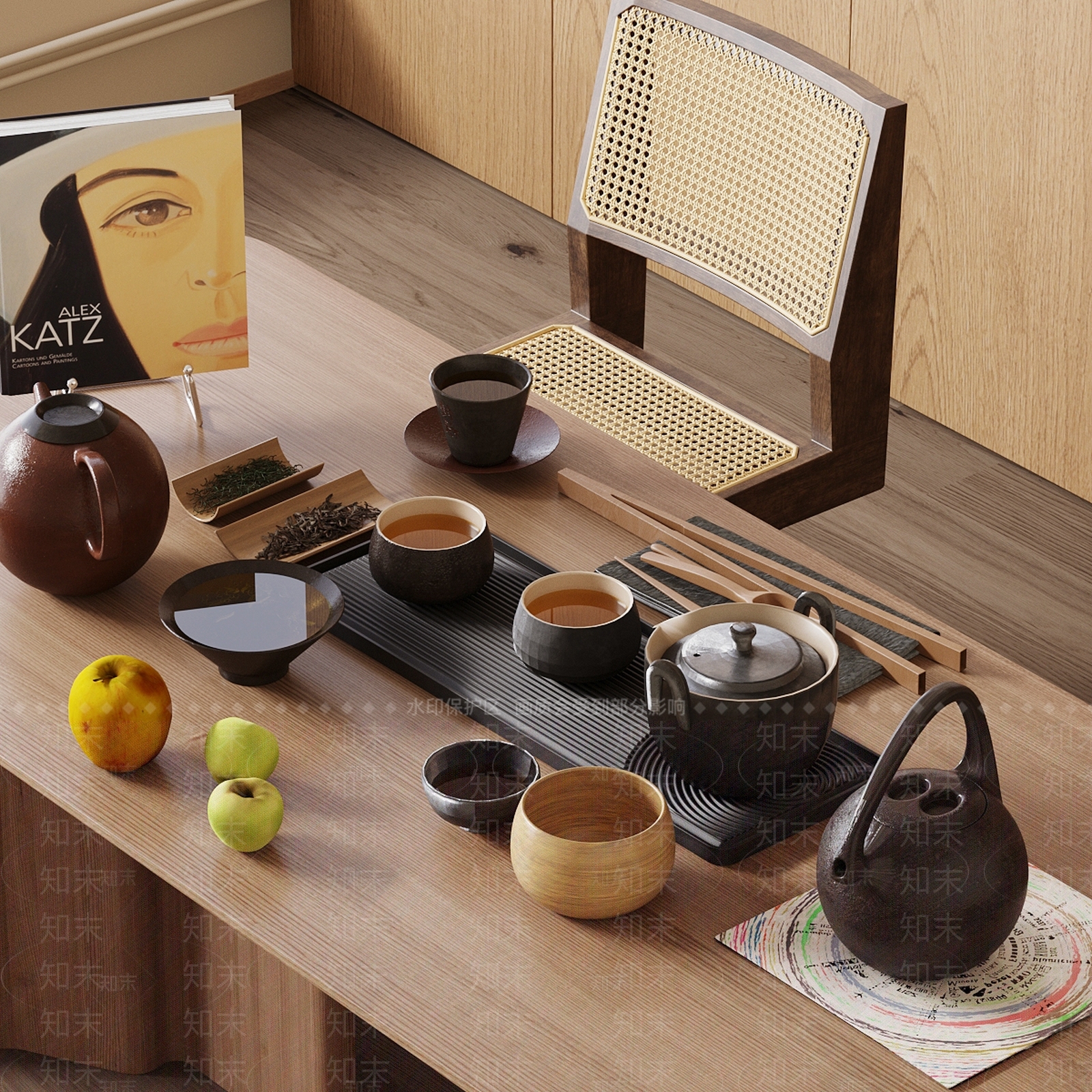 新中式茶具3D模型下载【ID:1157751226】