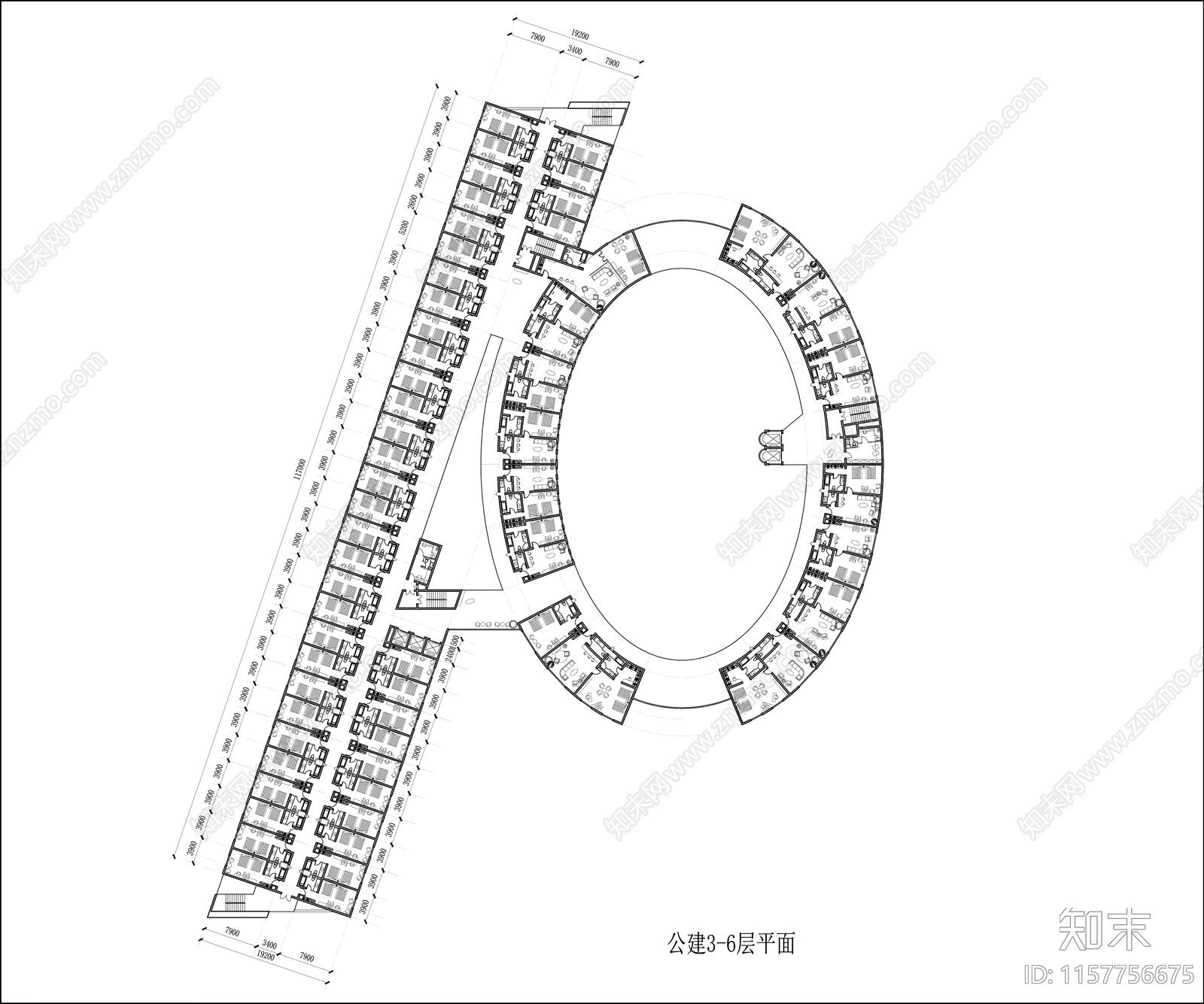 酒店方案图纸cad施工图下载【ID:1157756675】