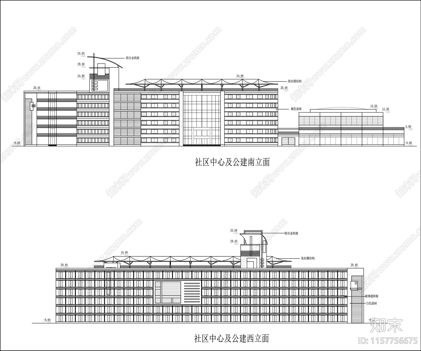 酒店方案图纸cad施工图下载【ID:1157756675】