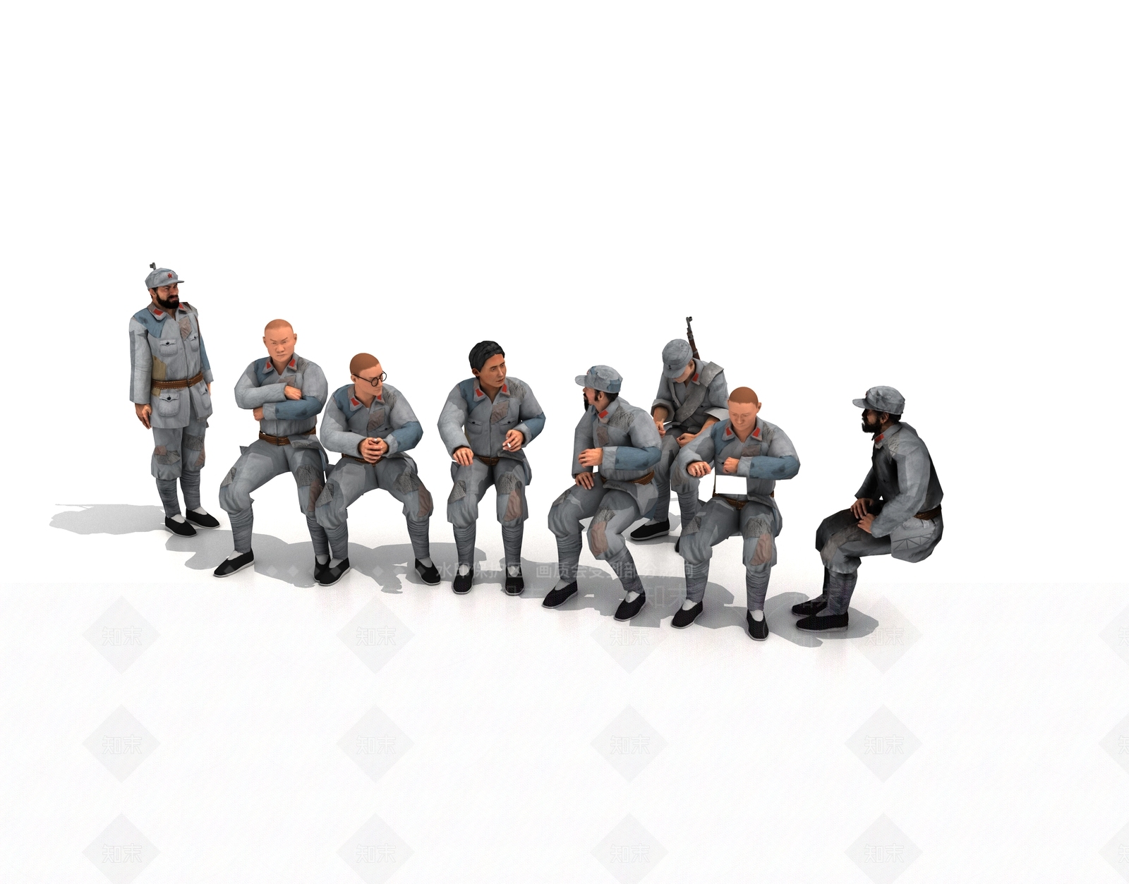 红军3D模型下载【ID:1157757342】