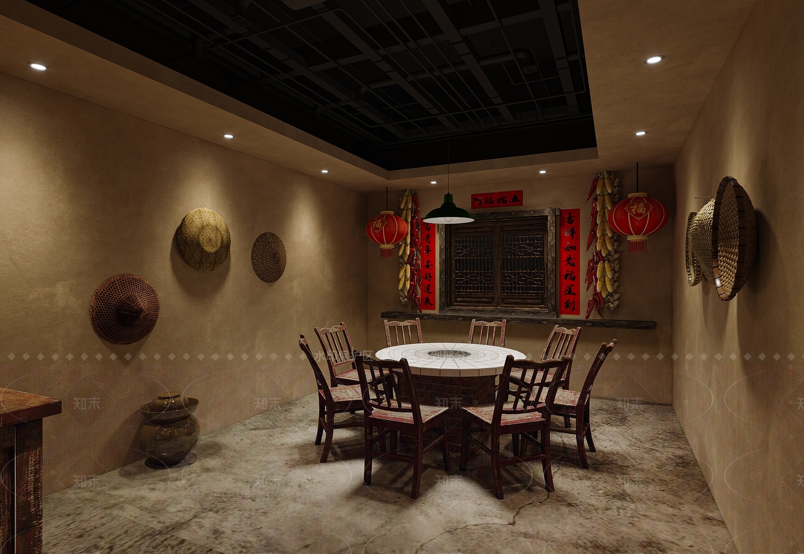 中式美容院3D模型下载【ID:1214568172】