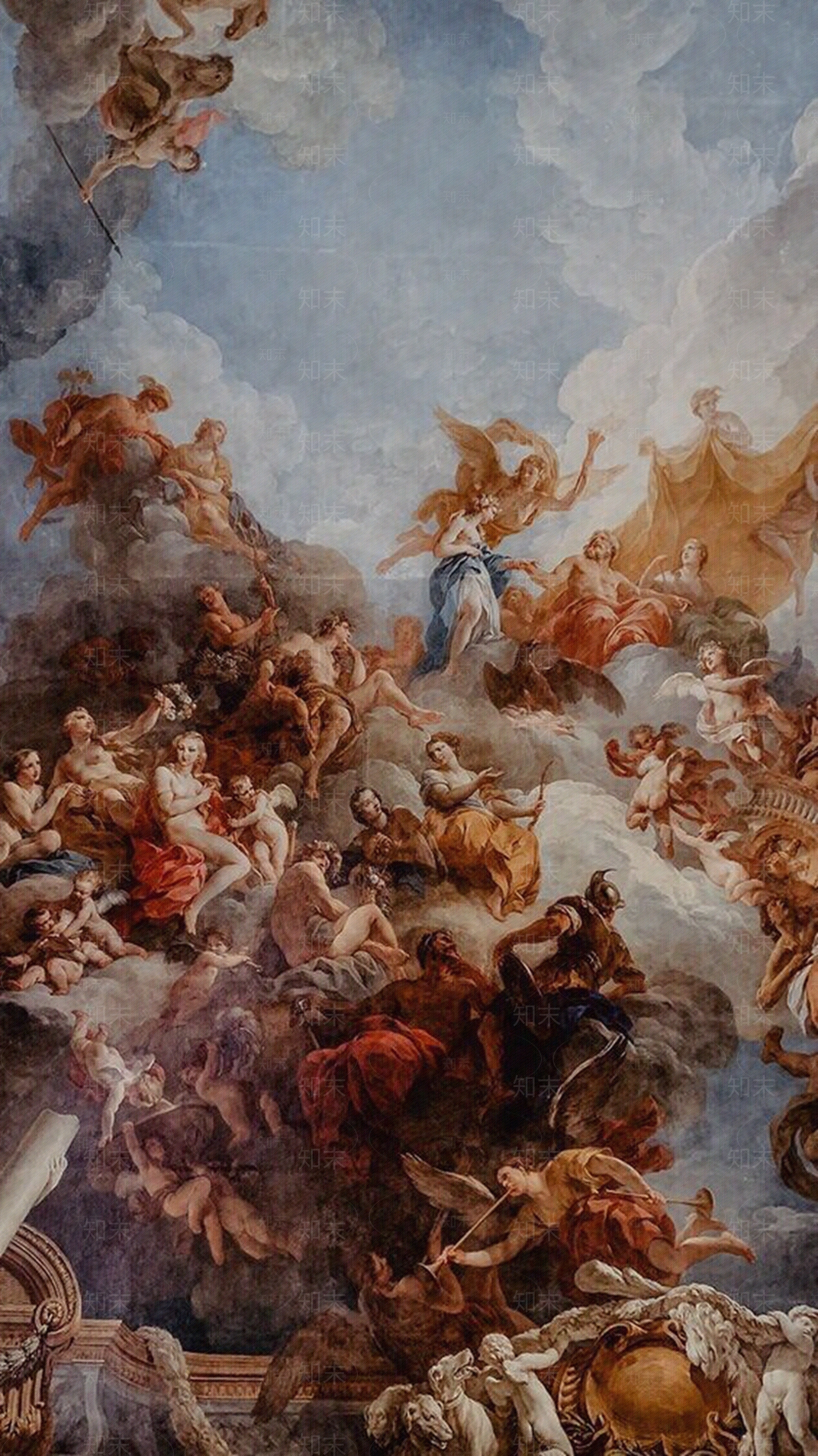 欧式风景油画建筑人物装饰画壁纸壁画贴图下载【ID:1157764645】