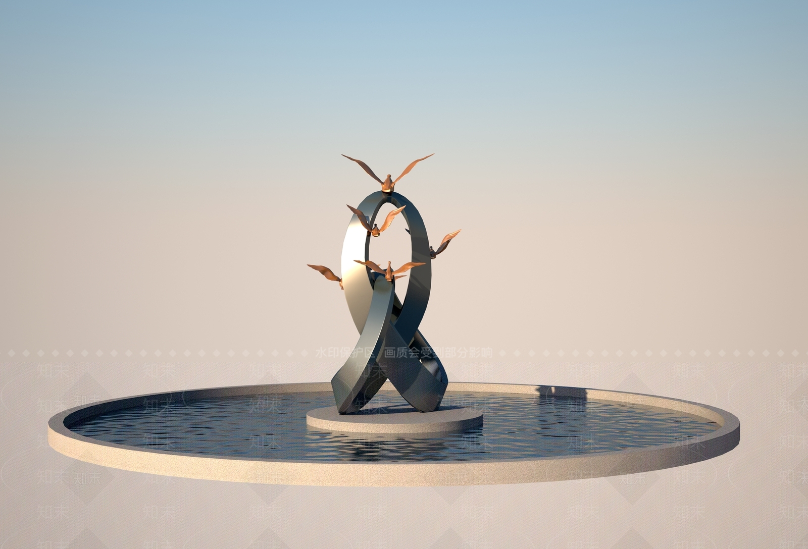 现代飞鸟3D模型下载【ID:1157773554】