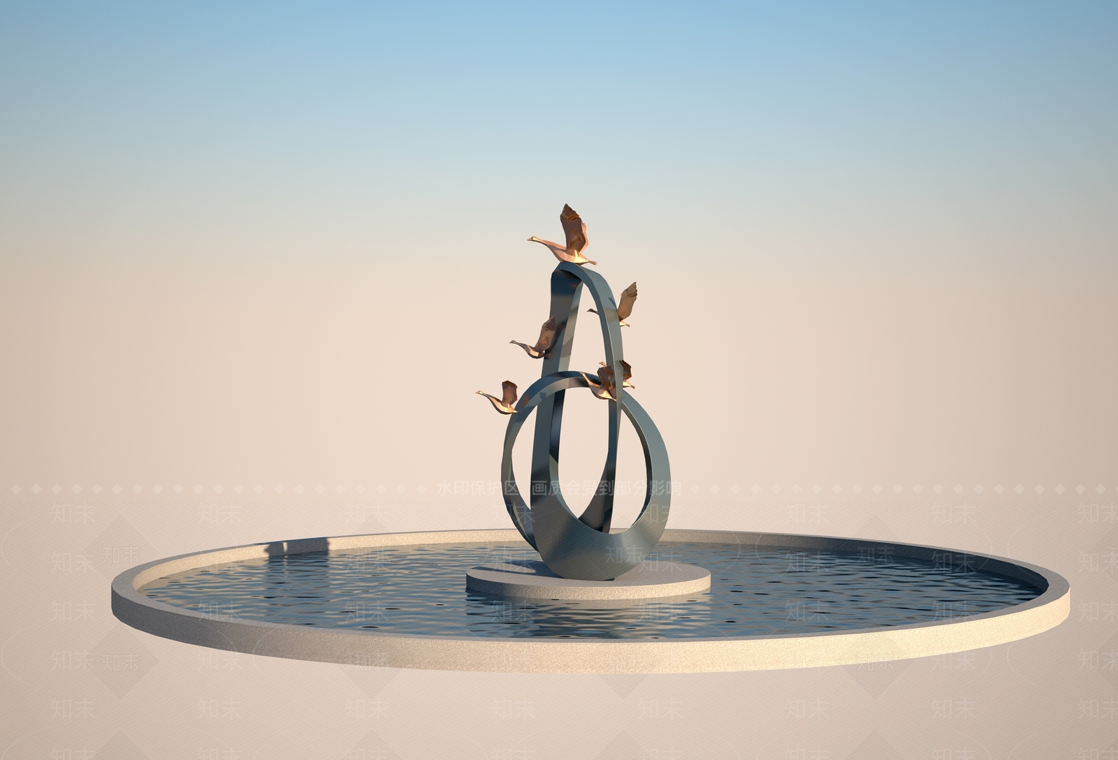 现代飞鸟3D模型下载【ID:1157773554】