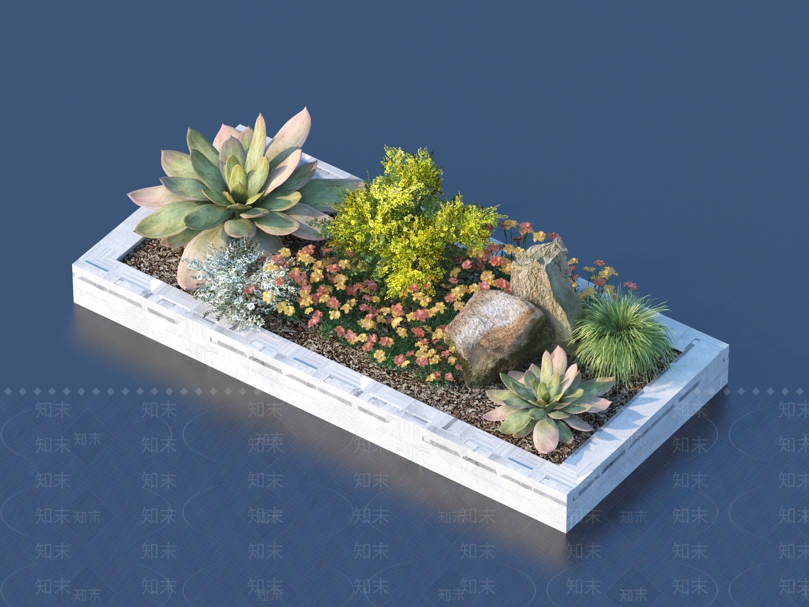 多肉小品3D模型下载【ID:1157777310】