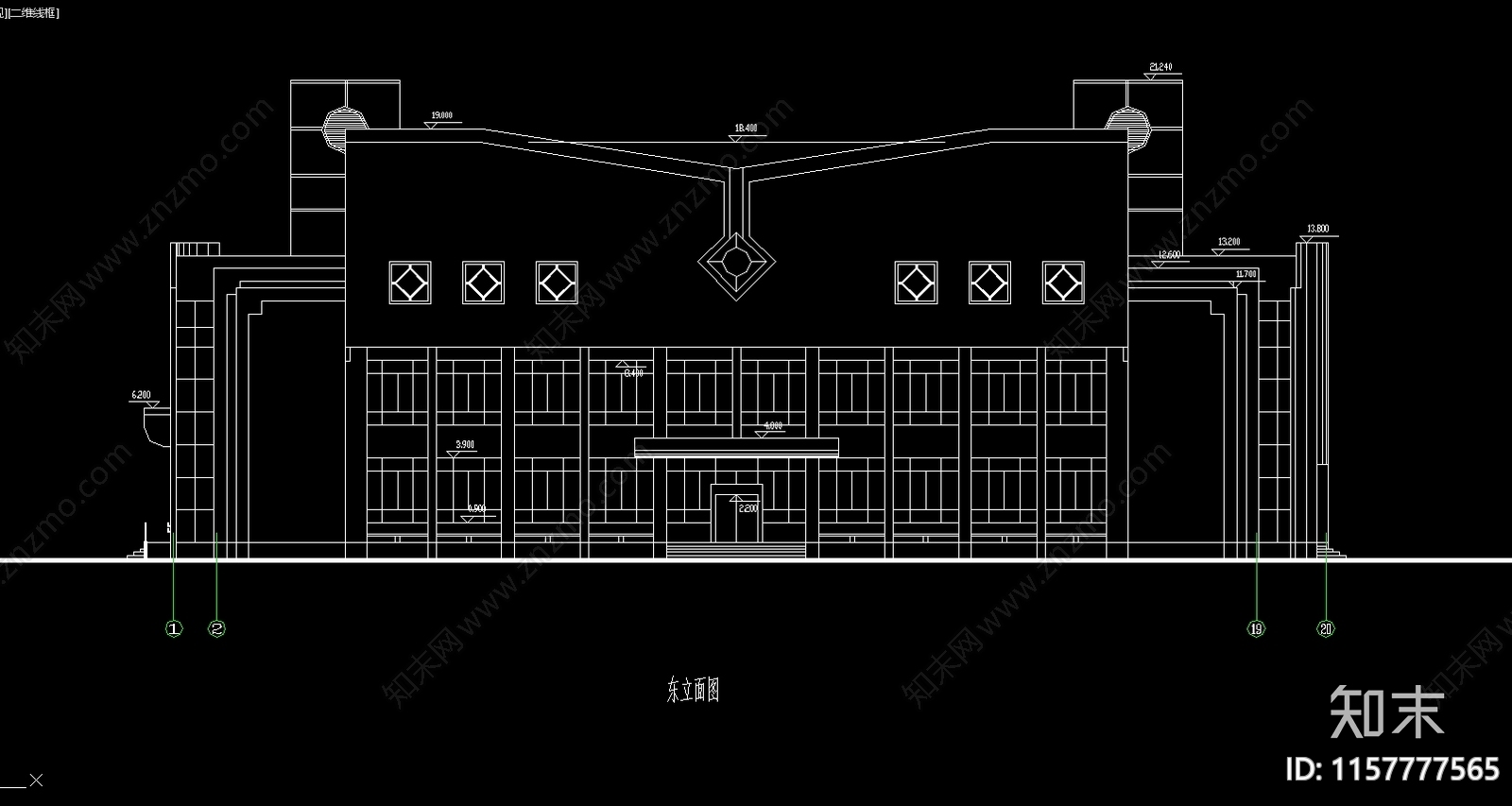 4730平米体育馆建筑图纸cad施工图下载【ID:1157777565】