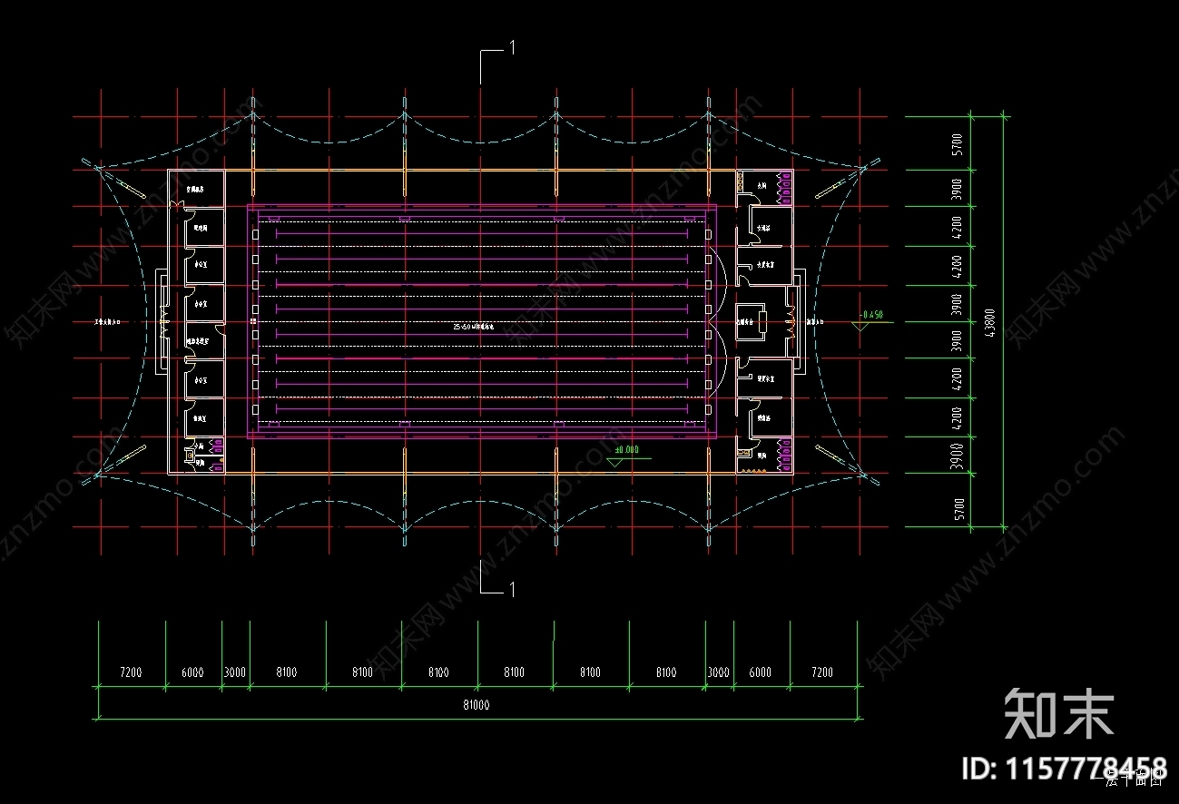 城市游泳馆建筑方案设计图施工图下载【ID:1157778458】