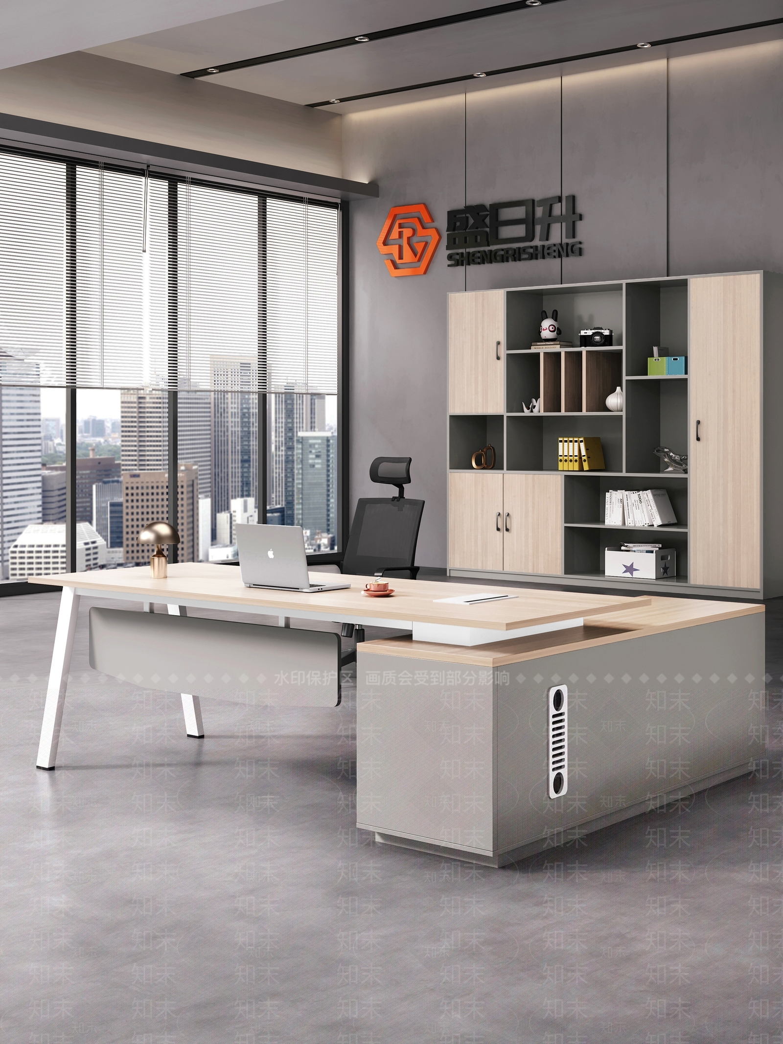 现代办公桌椅3D模型下载【ID:1157780006】