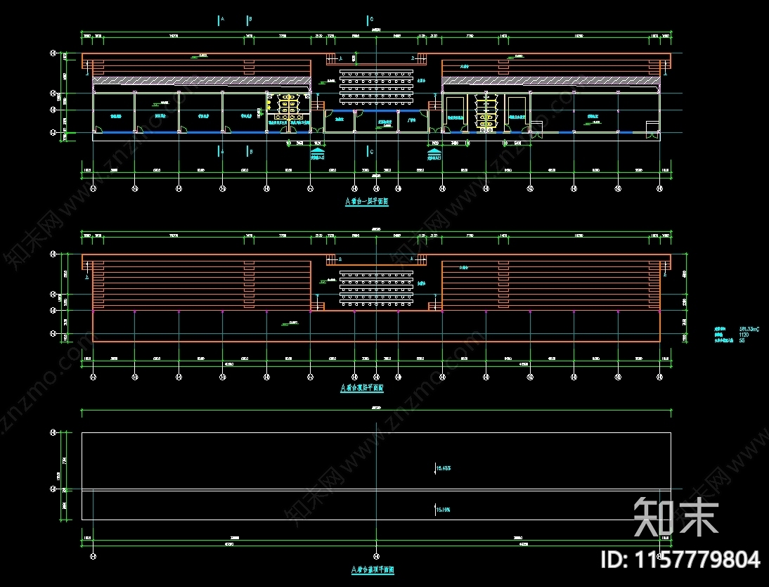 室内体育馆及室外看台建cad施工图下载【ID:1157779804】