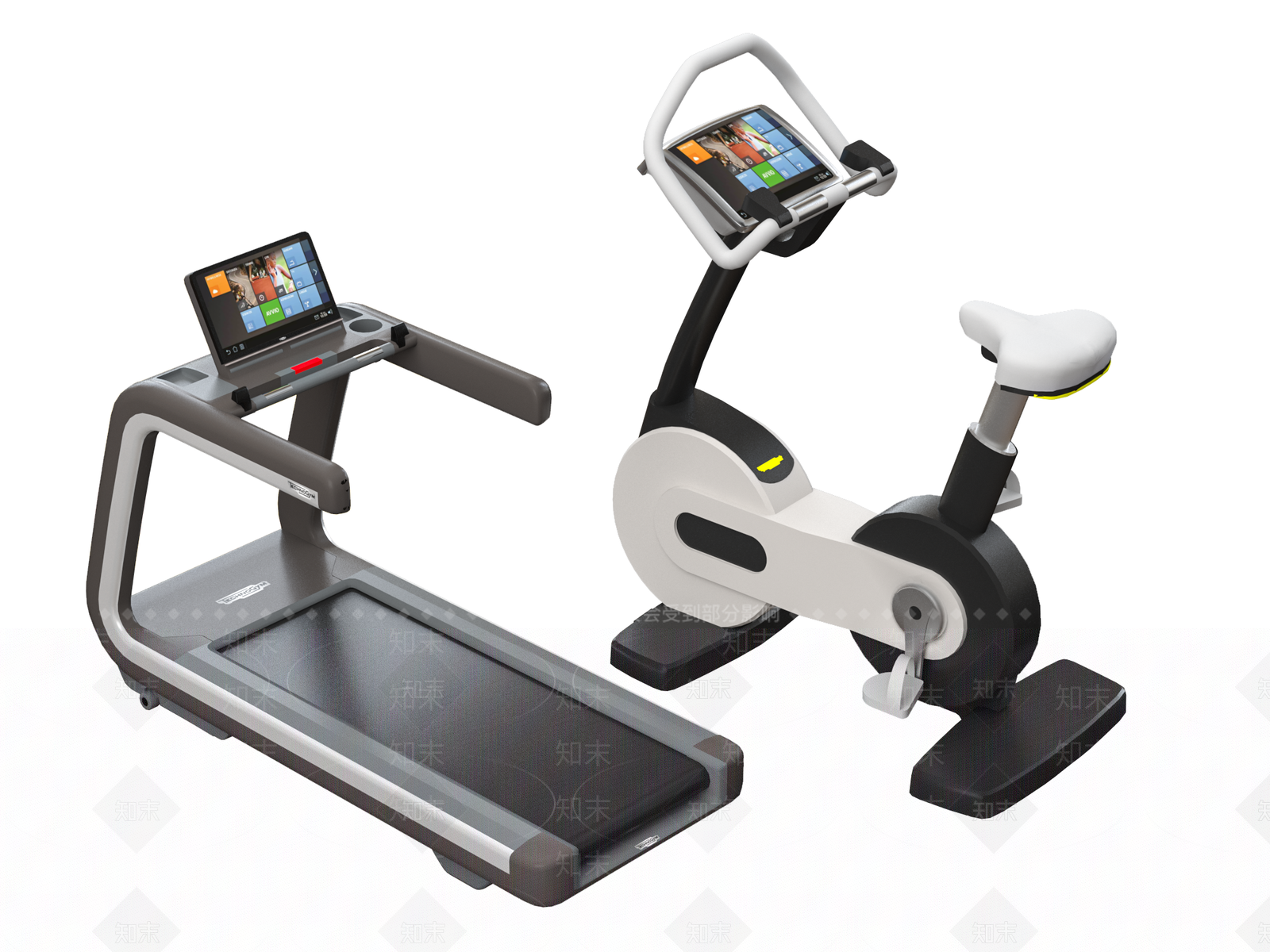 现代跑步机3D模型下载【ID:1157789223】