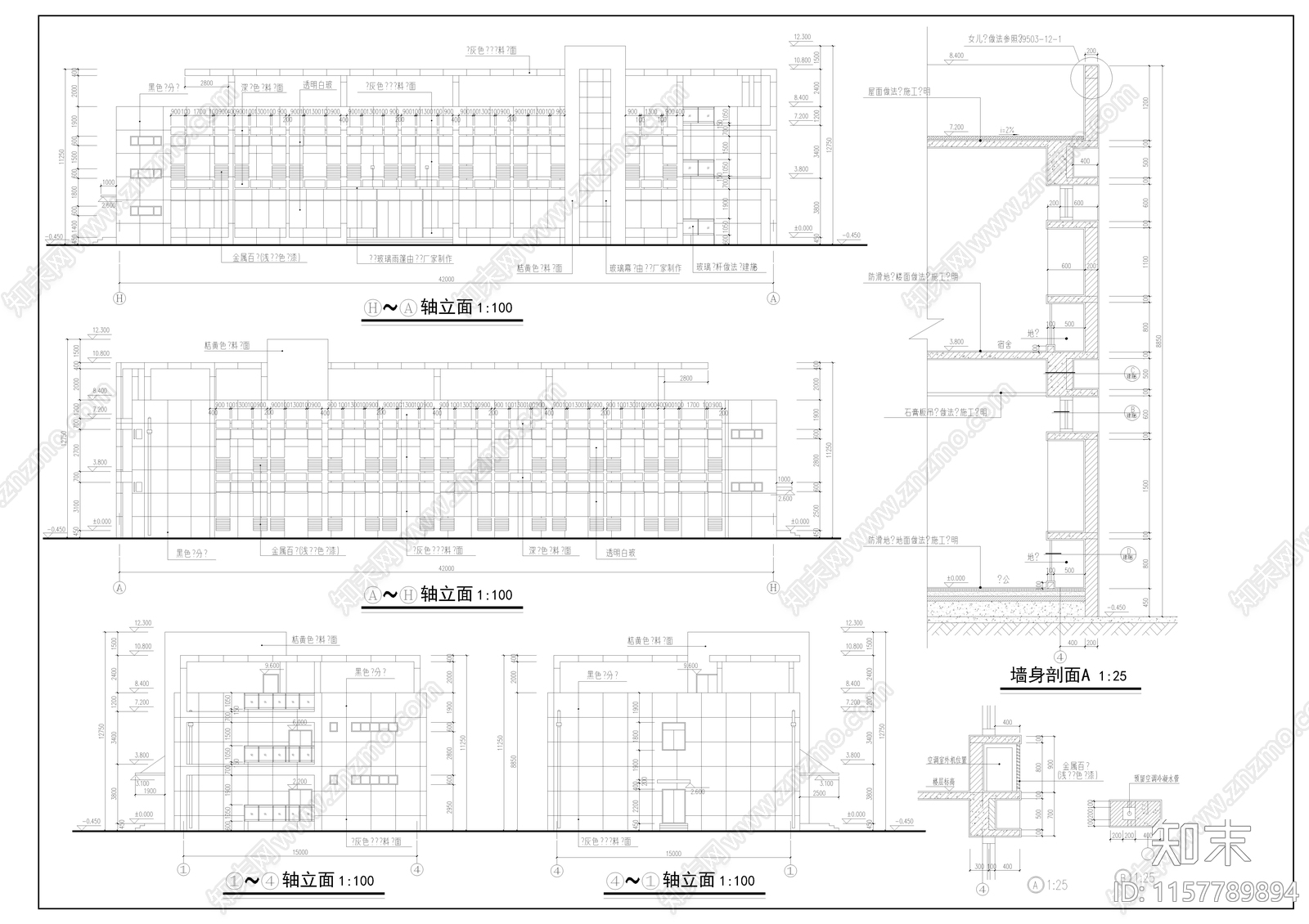 某厂区规划cad施工图下载【ID:1157789894】