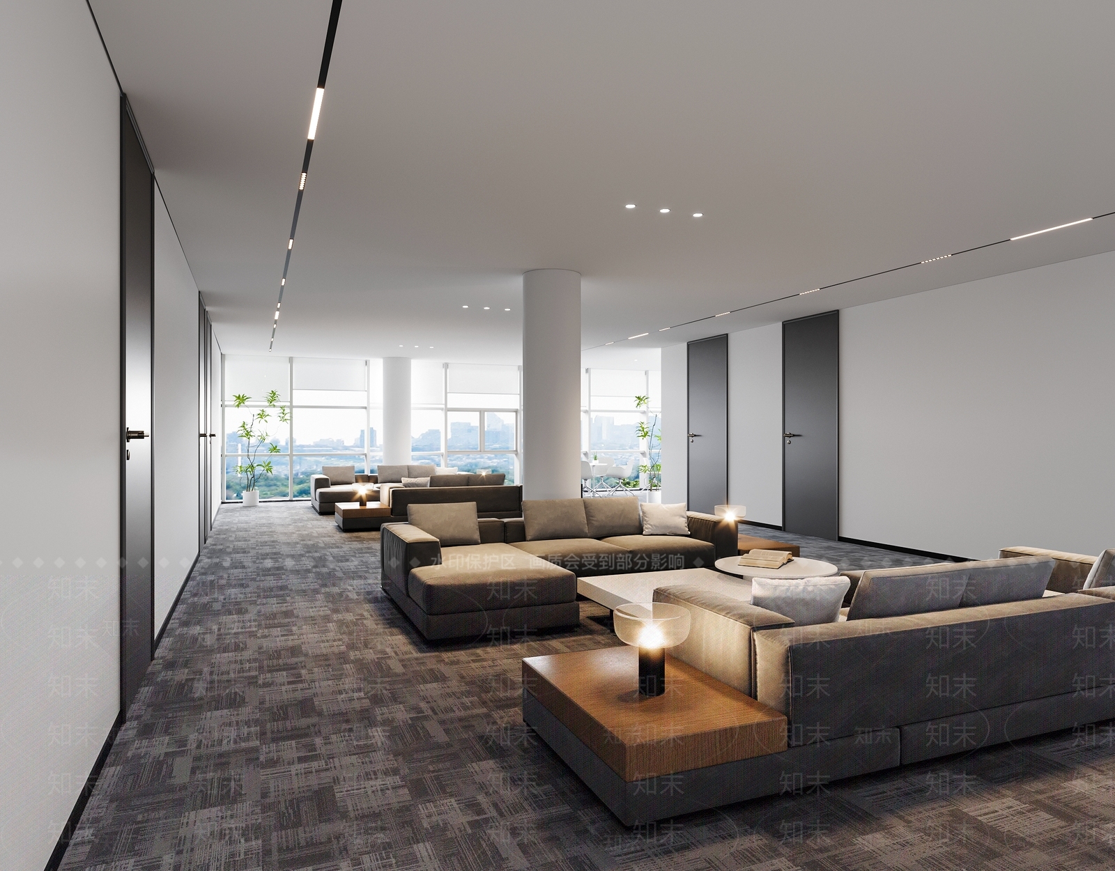 现代休息洽谈区3D模型下载【ID:1157791323】