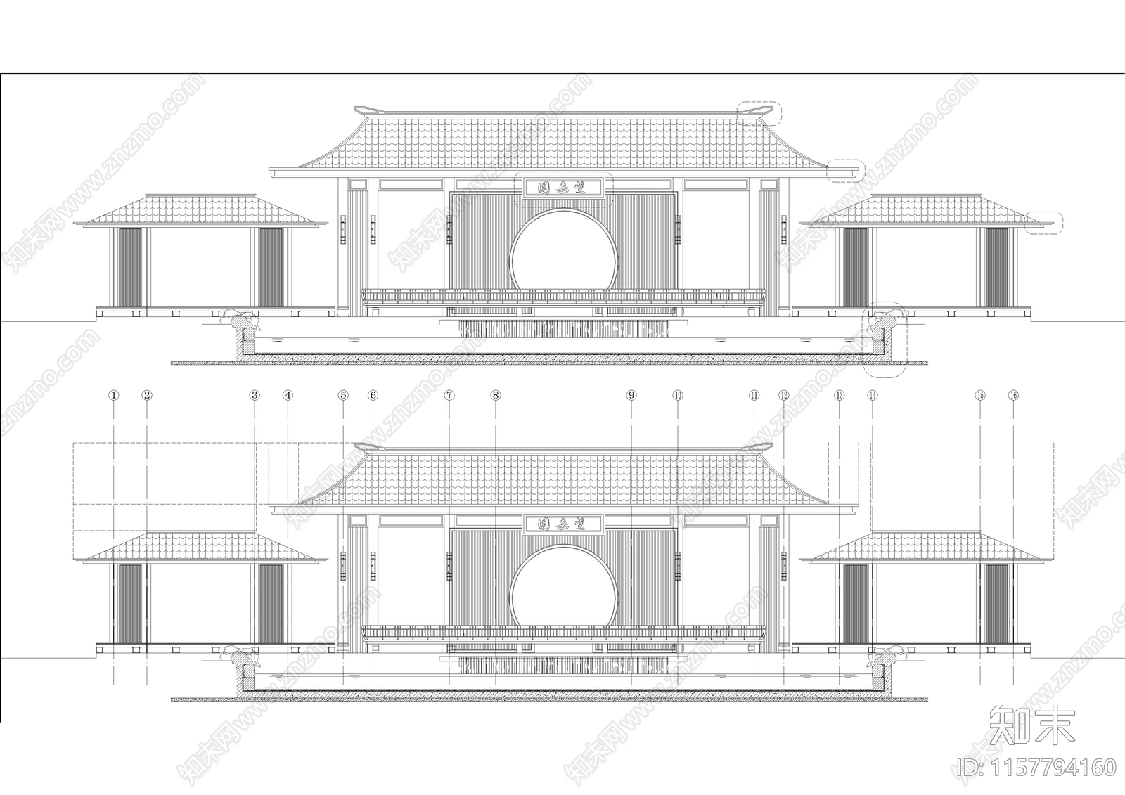 杭臣壹品大区住宅景观cad施工图下载【ID:1157794160】