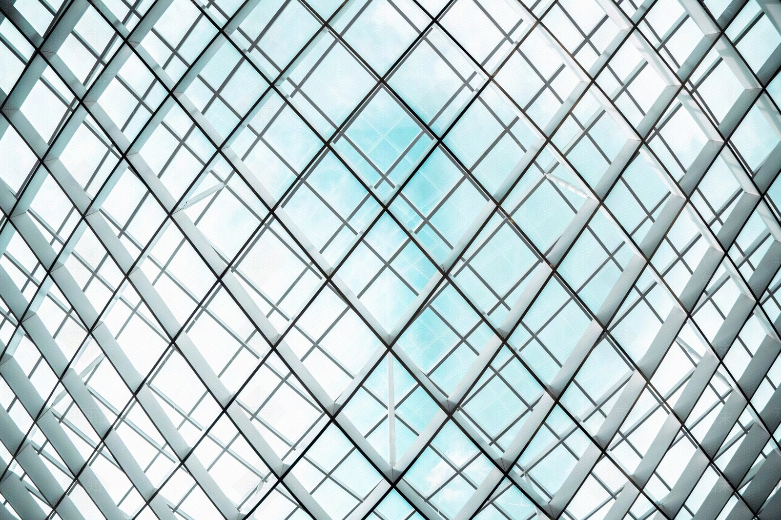 钢结构玻璃内部天花贴图下载【ID:1157794293】