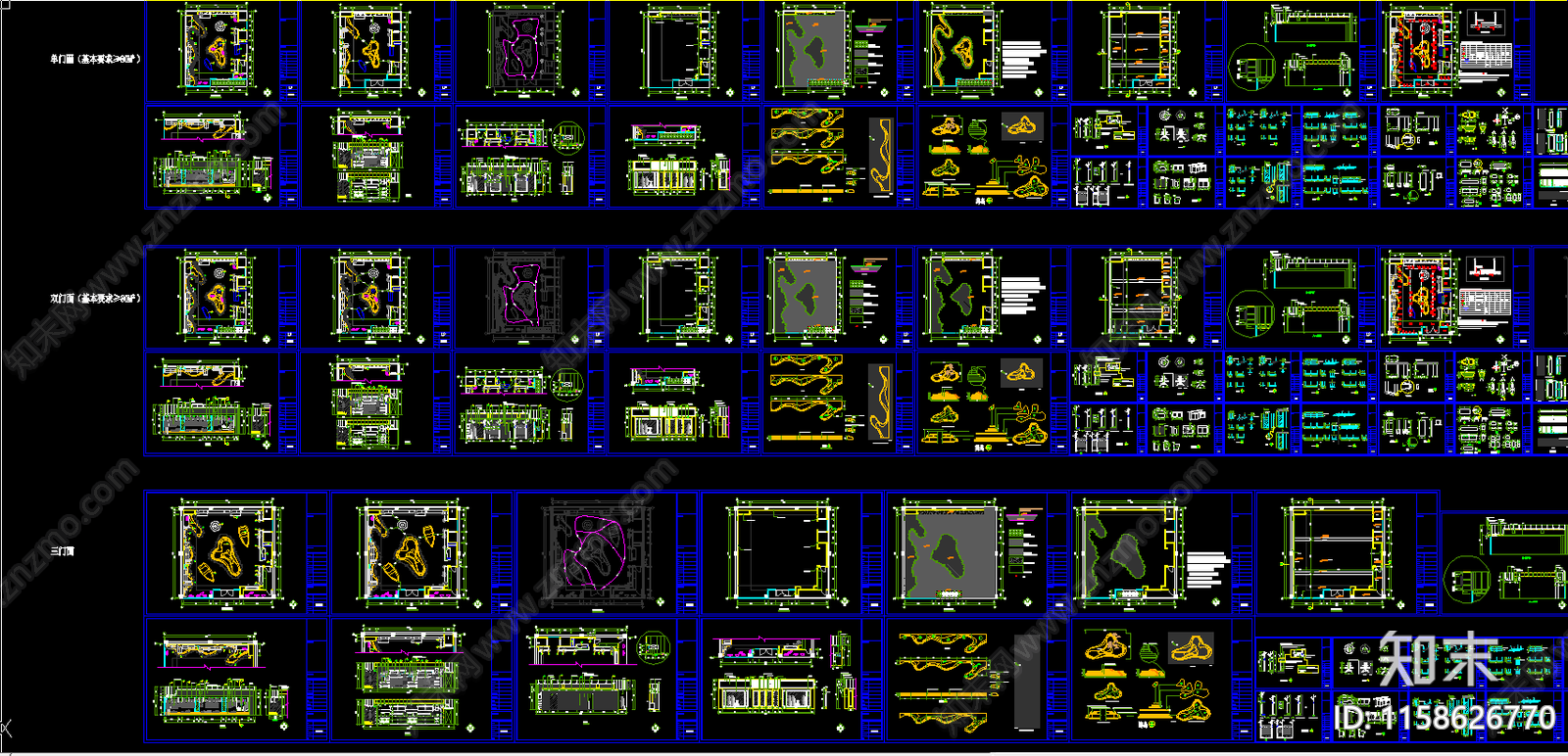 某品牌简约风服装店SI形象设计整套图纸施工图下载【ID:1158626770】