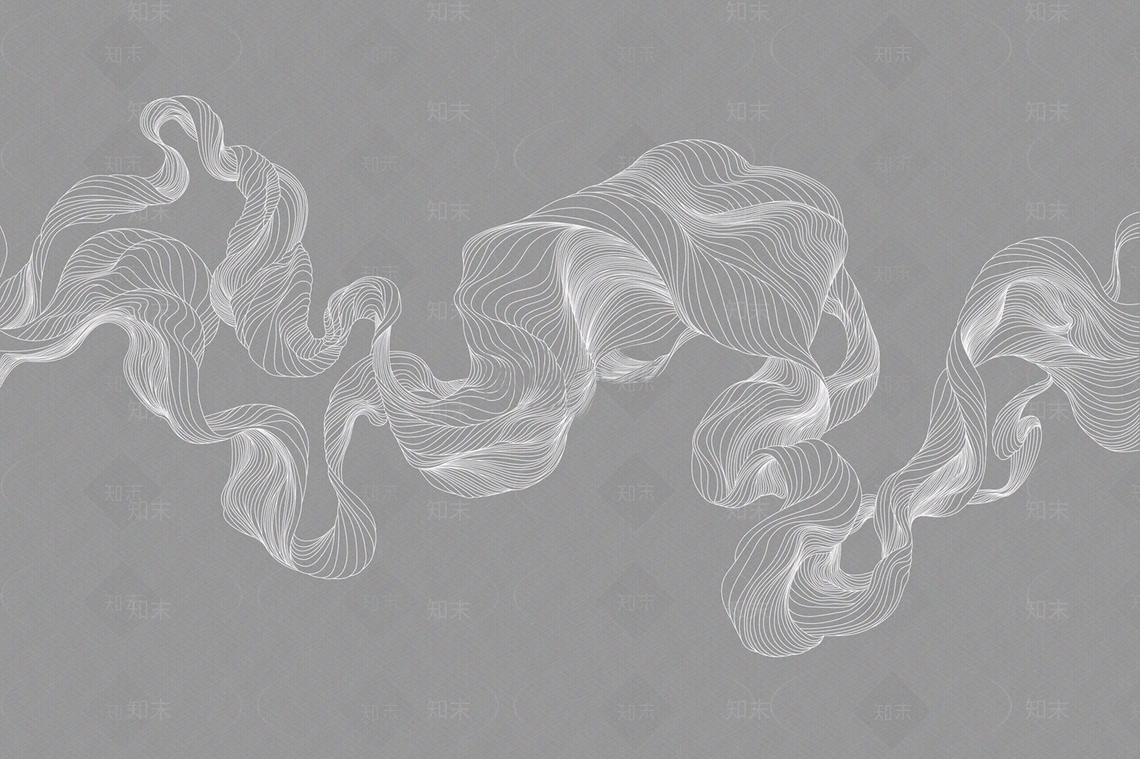 灰色现代曲线几何线条壁纸壁布墙布贴图下载【ID:1157801855】