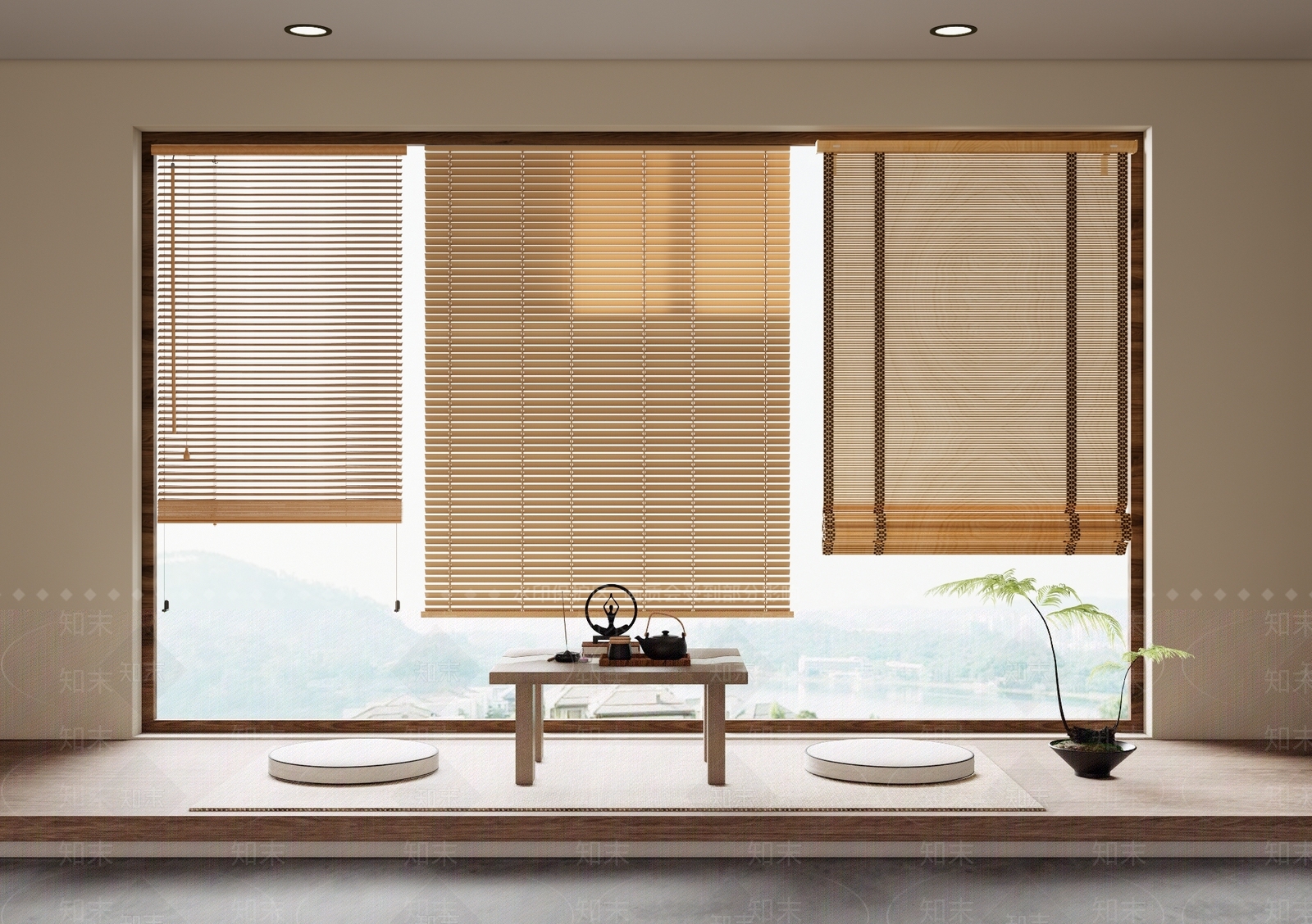 新中式竹帘3D模型下载【ID:1157802928】