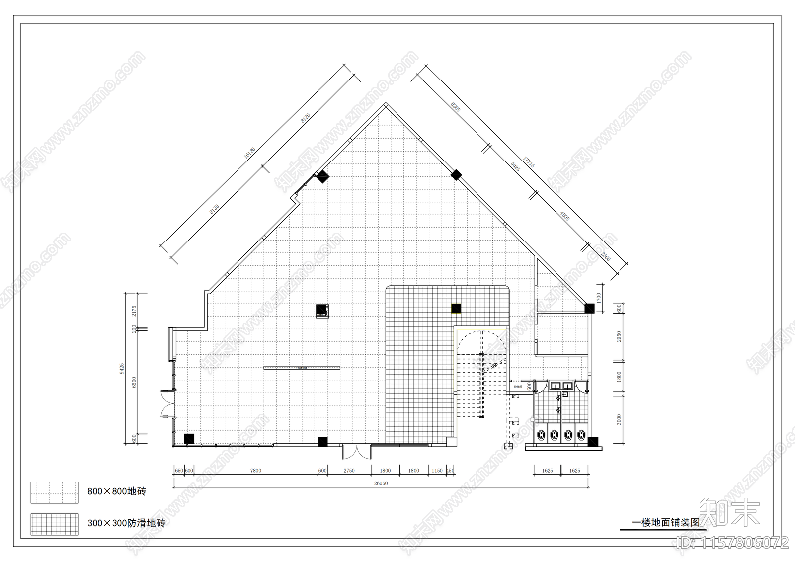 350平火锅店装修cad施工图下载【ID:1157806072】