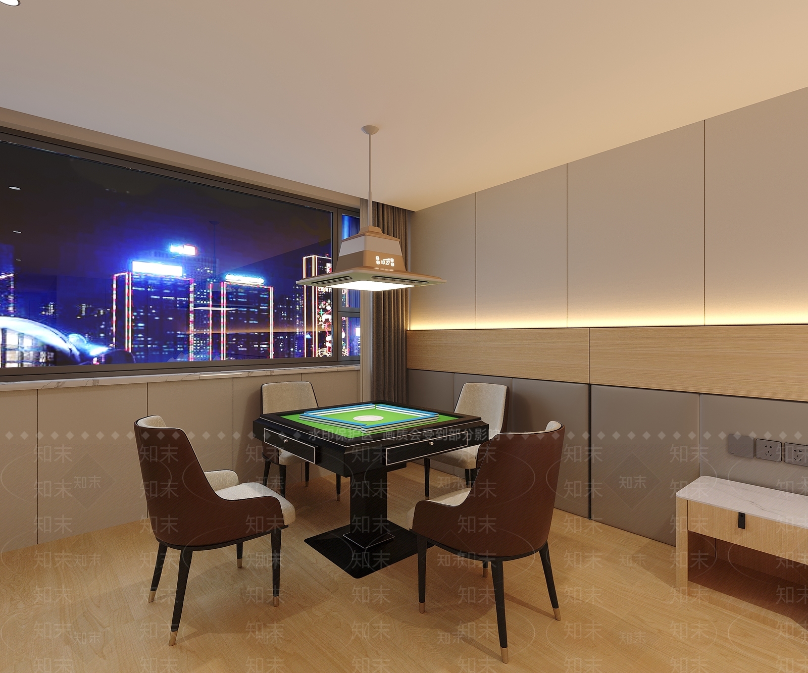 现代麻将桌3D模型下载【ID:1157806907】