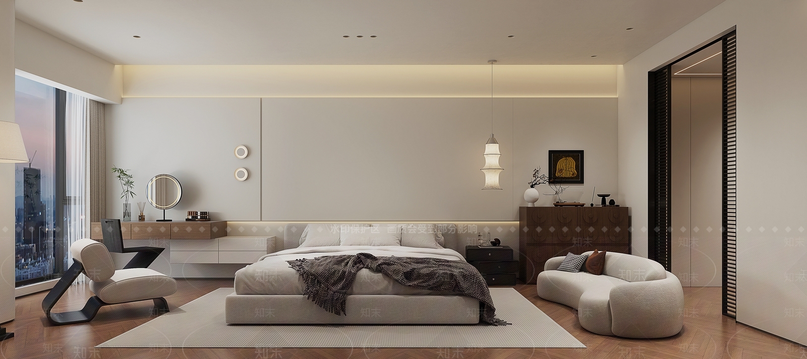现代衣帽间3D模型下载【ID:1214568385】