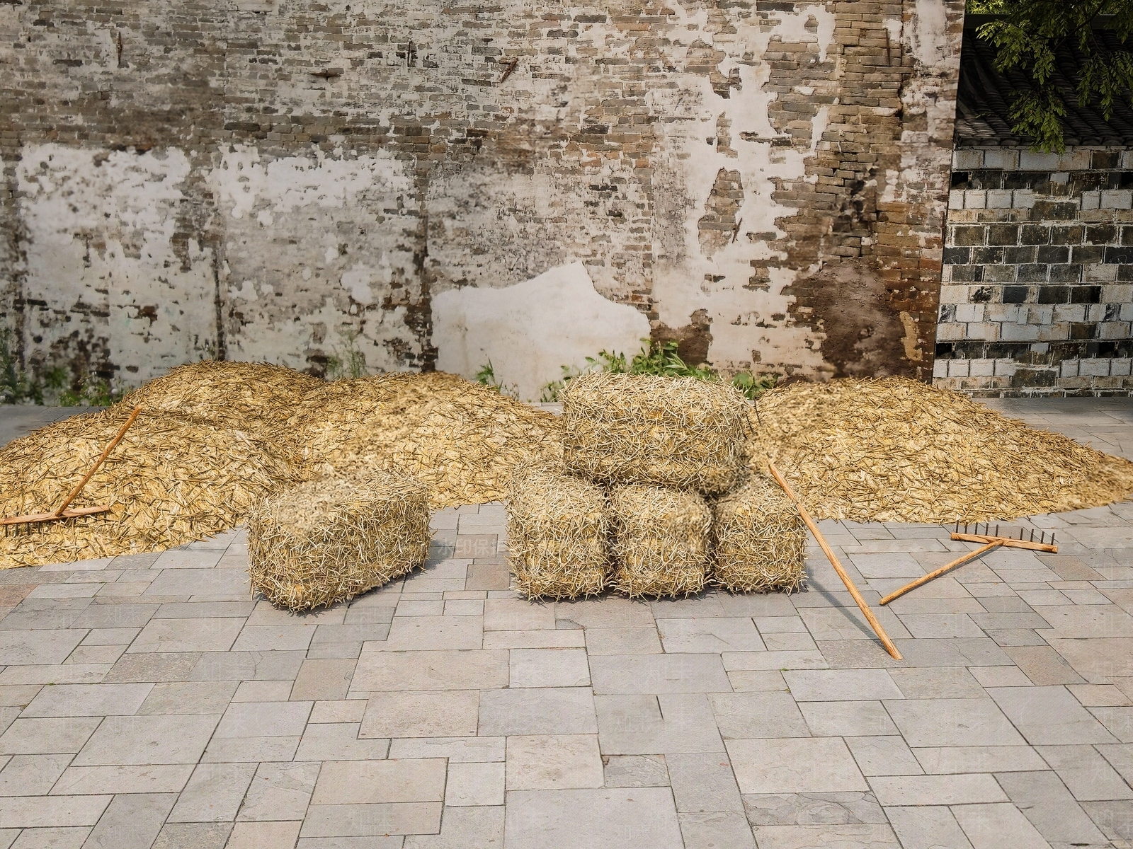 现代稻草垛3D模型下载【ID:1157808956】