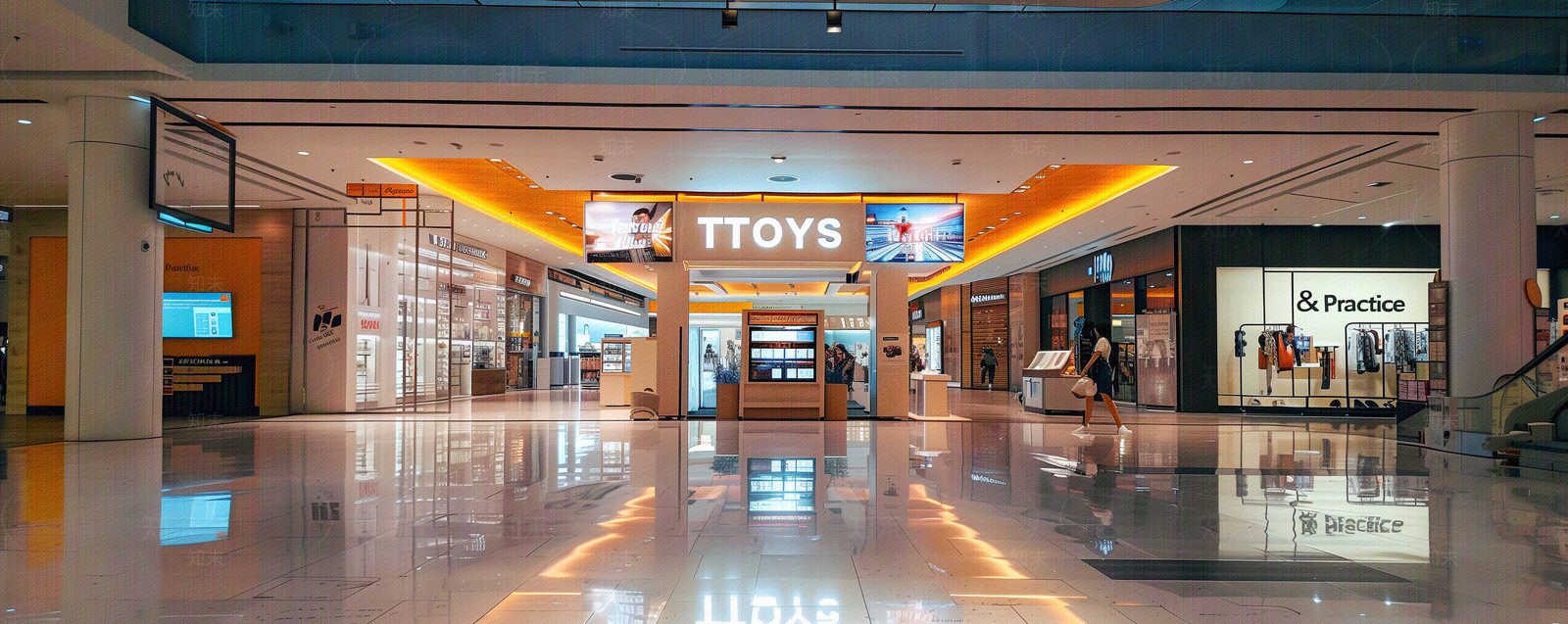 商场内景店铺门面贴图下载【ID:1158045286】