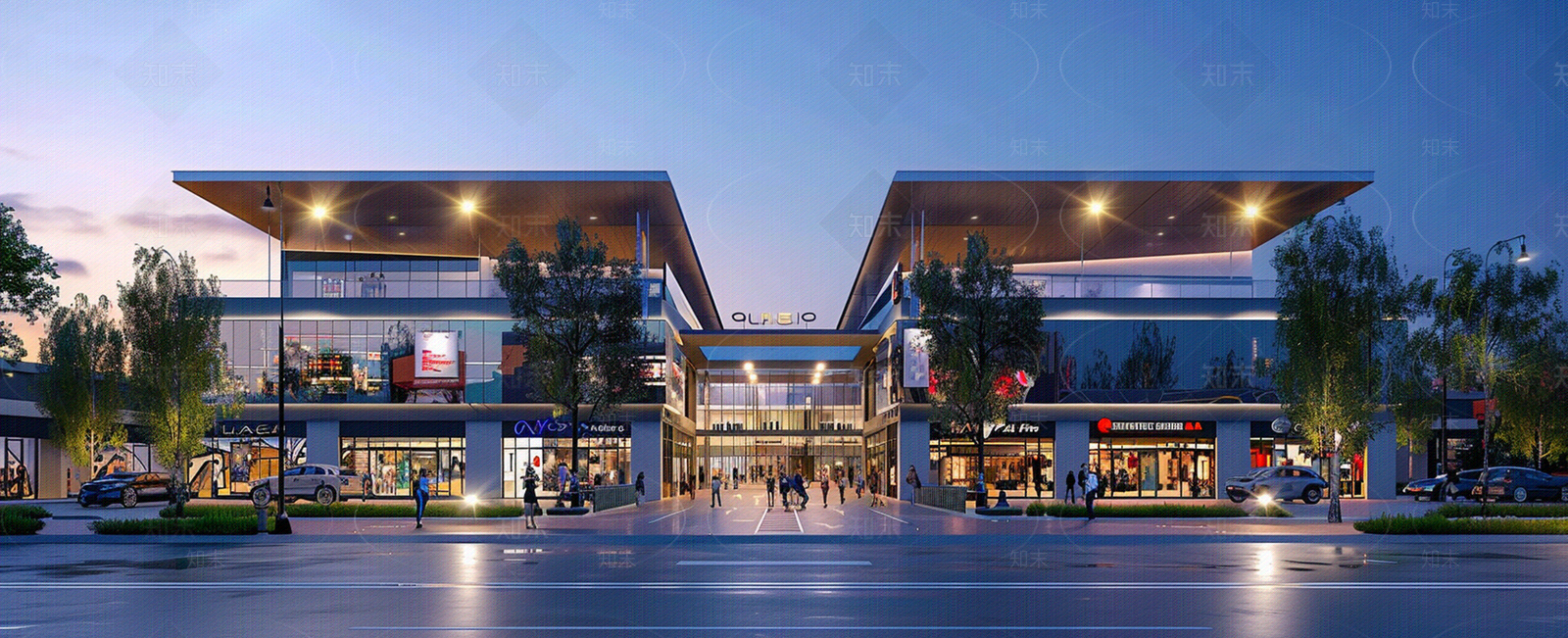 广场街道街景窗外景贴图下载【ID:1157809791】