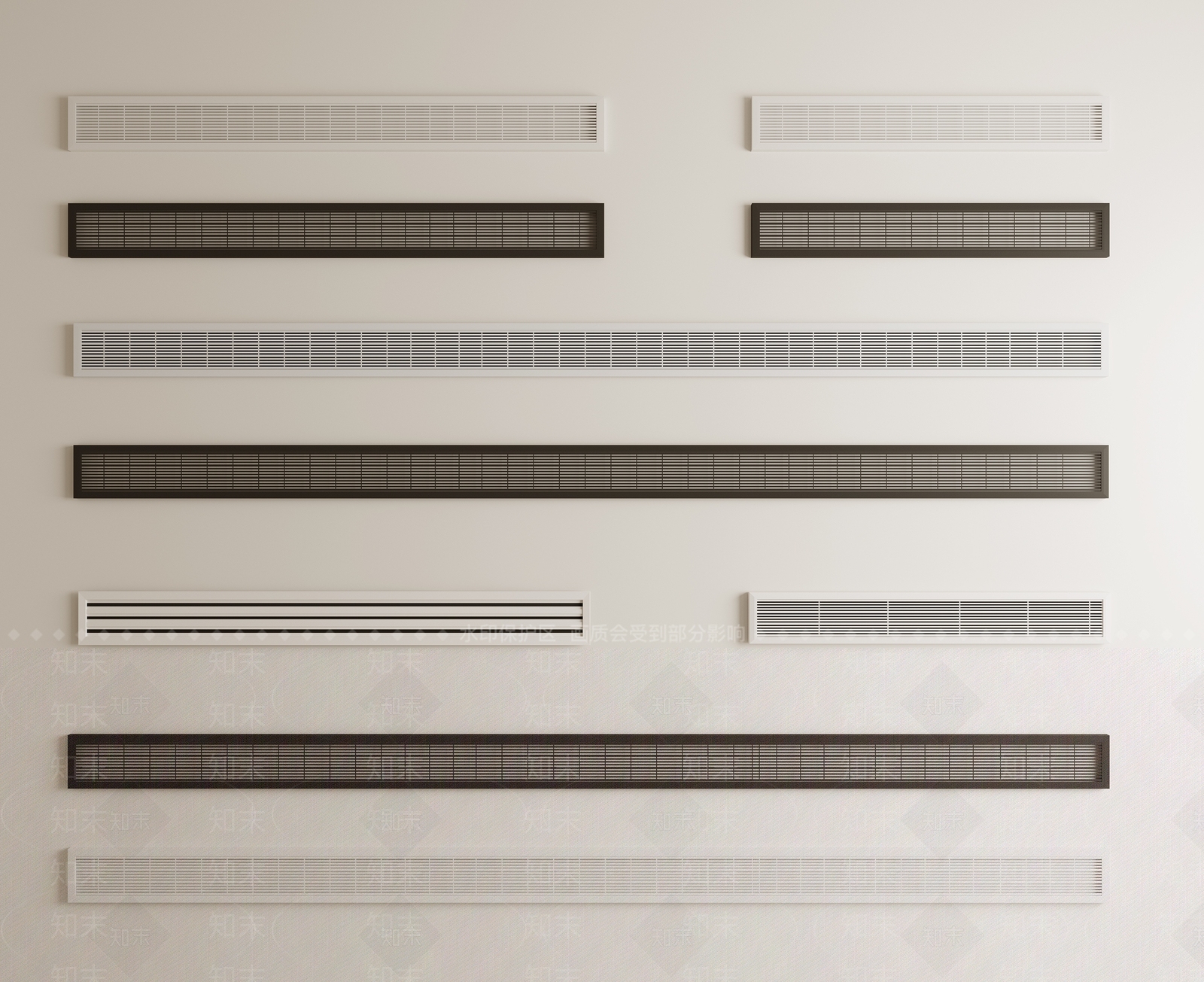 现代中央空调出风口3D模型下载【ID:1157811770】