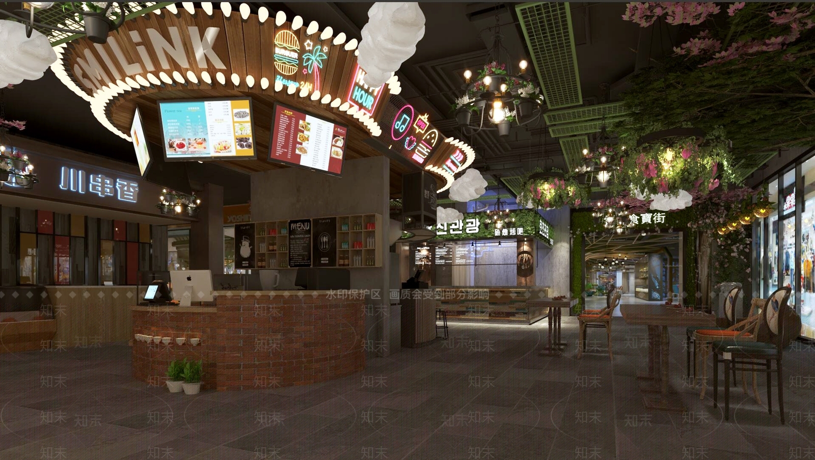 美食城3D模型下载【ID:1157814094】