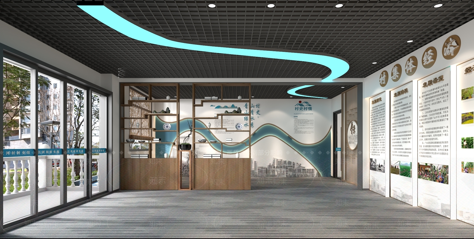 新中式村史馆3D模型下载【ID:1157815478】