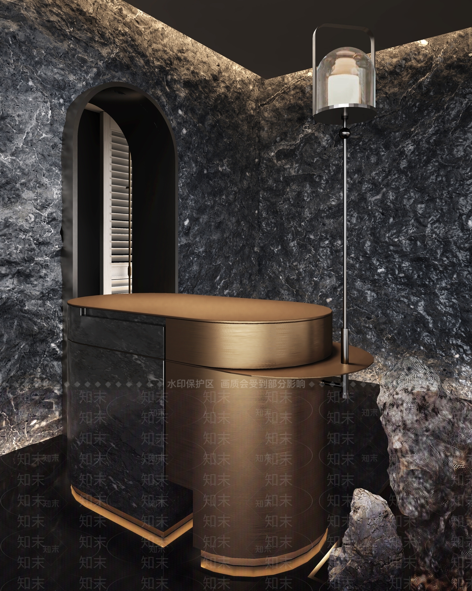 现代接待台3D模型下载【ID:1157818440】