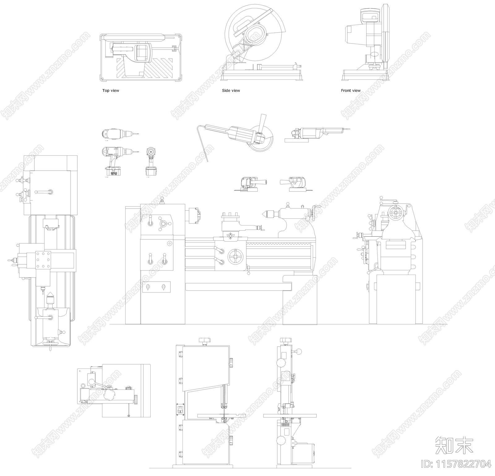 工具台工具图库施工图下载【ID:1157822704】