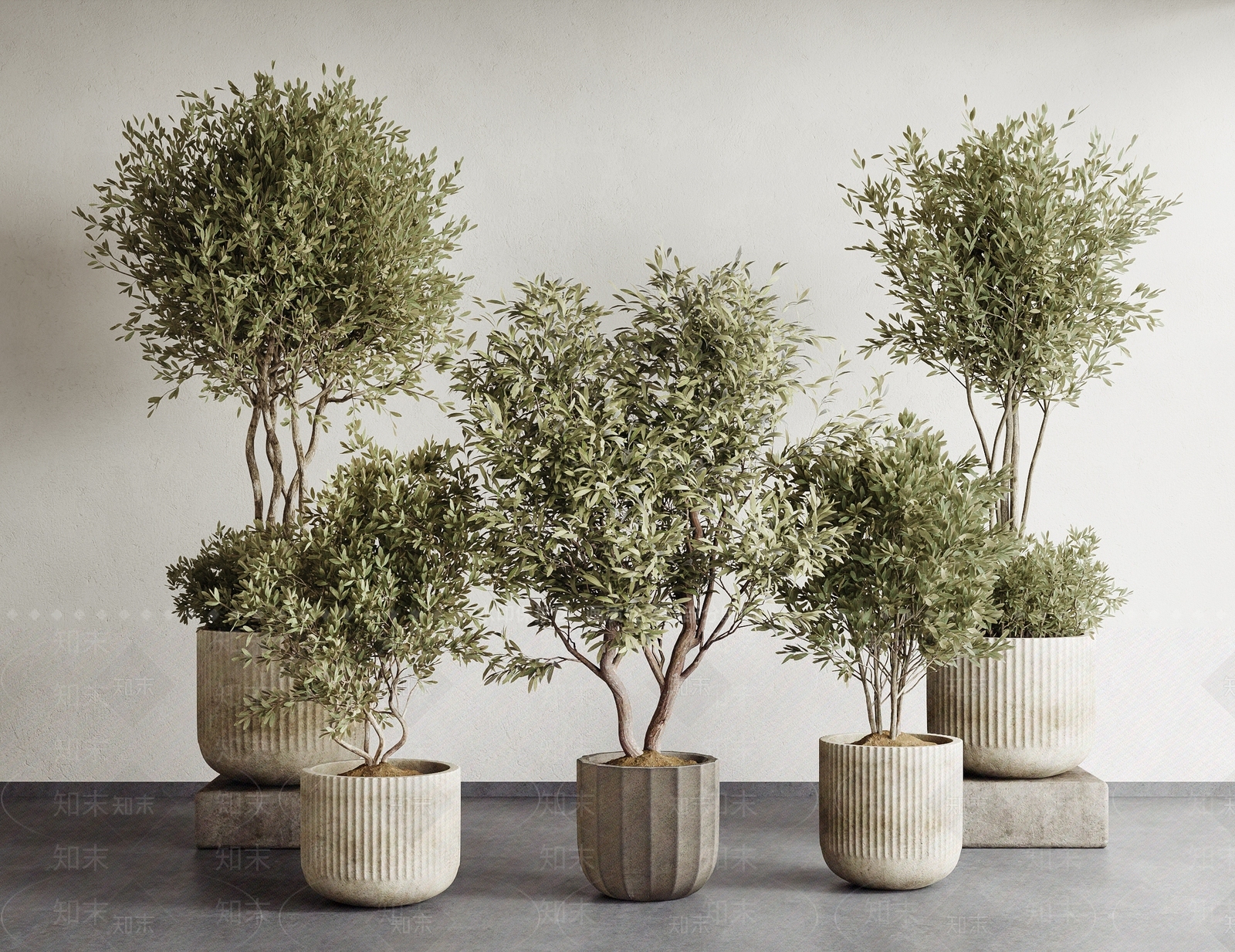 绿植盆栽SU模型下载【ID:1157823757】