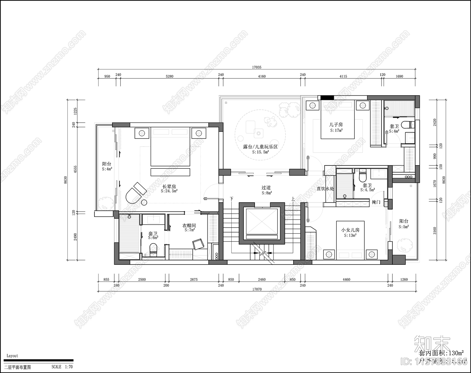 别墅平面方案图cad施工图下载【ID:1157833149】