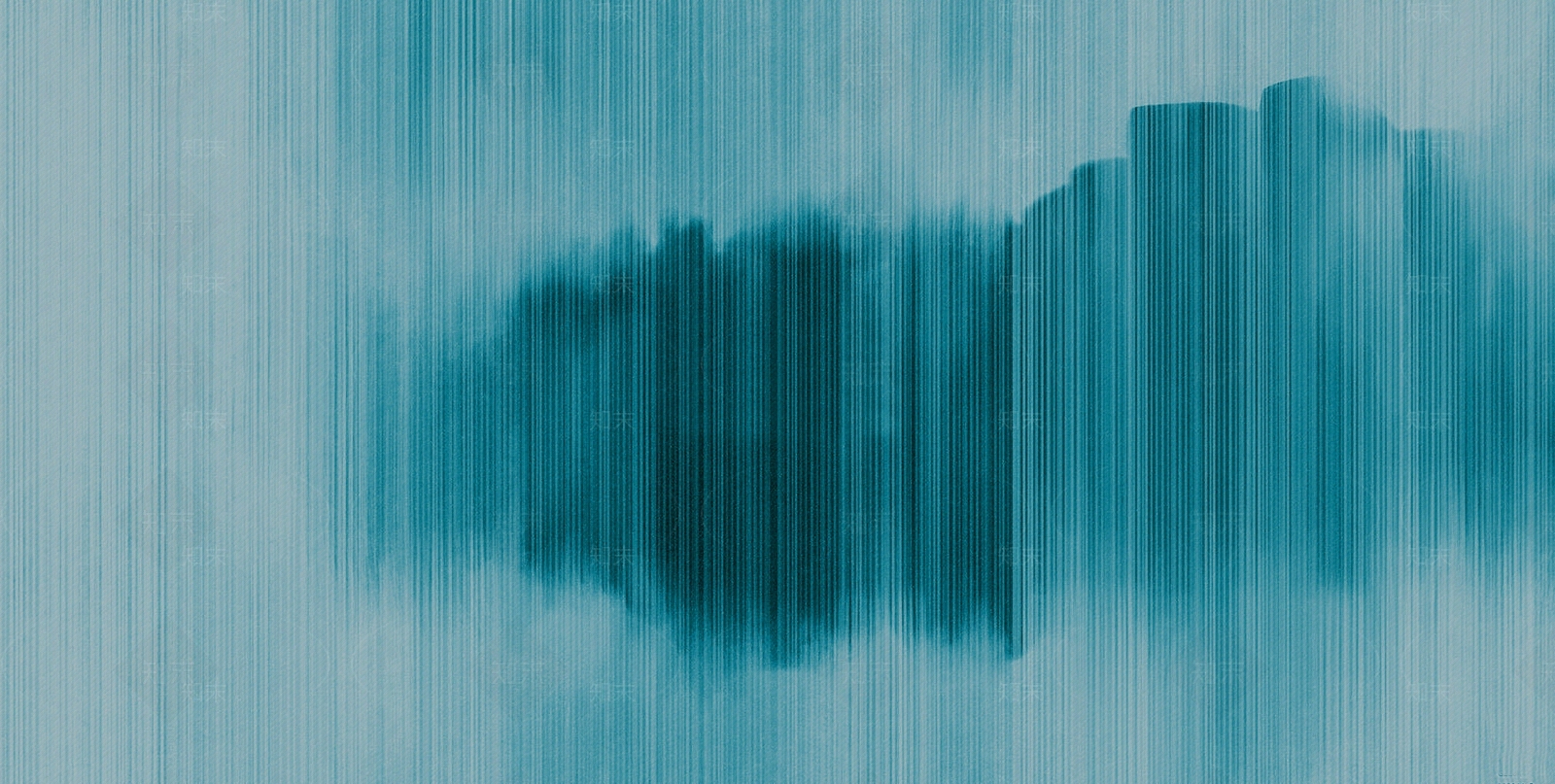 蓝色新中式抽象装饰画壁纸壁画墙布贴图下载【ID:1157837869】