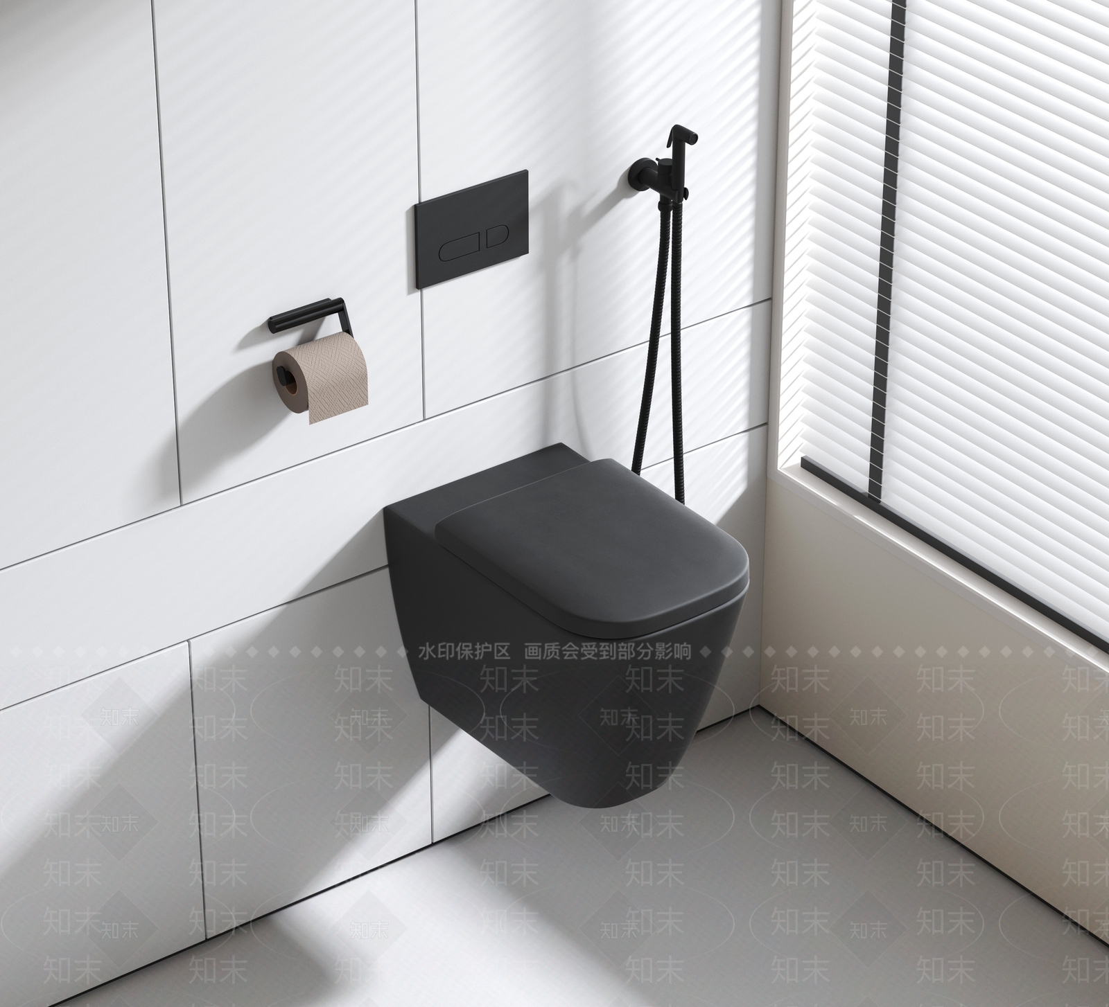现代马桶3D模型下载【ID:1157838495】