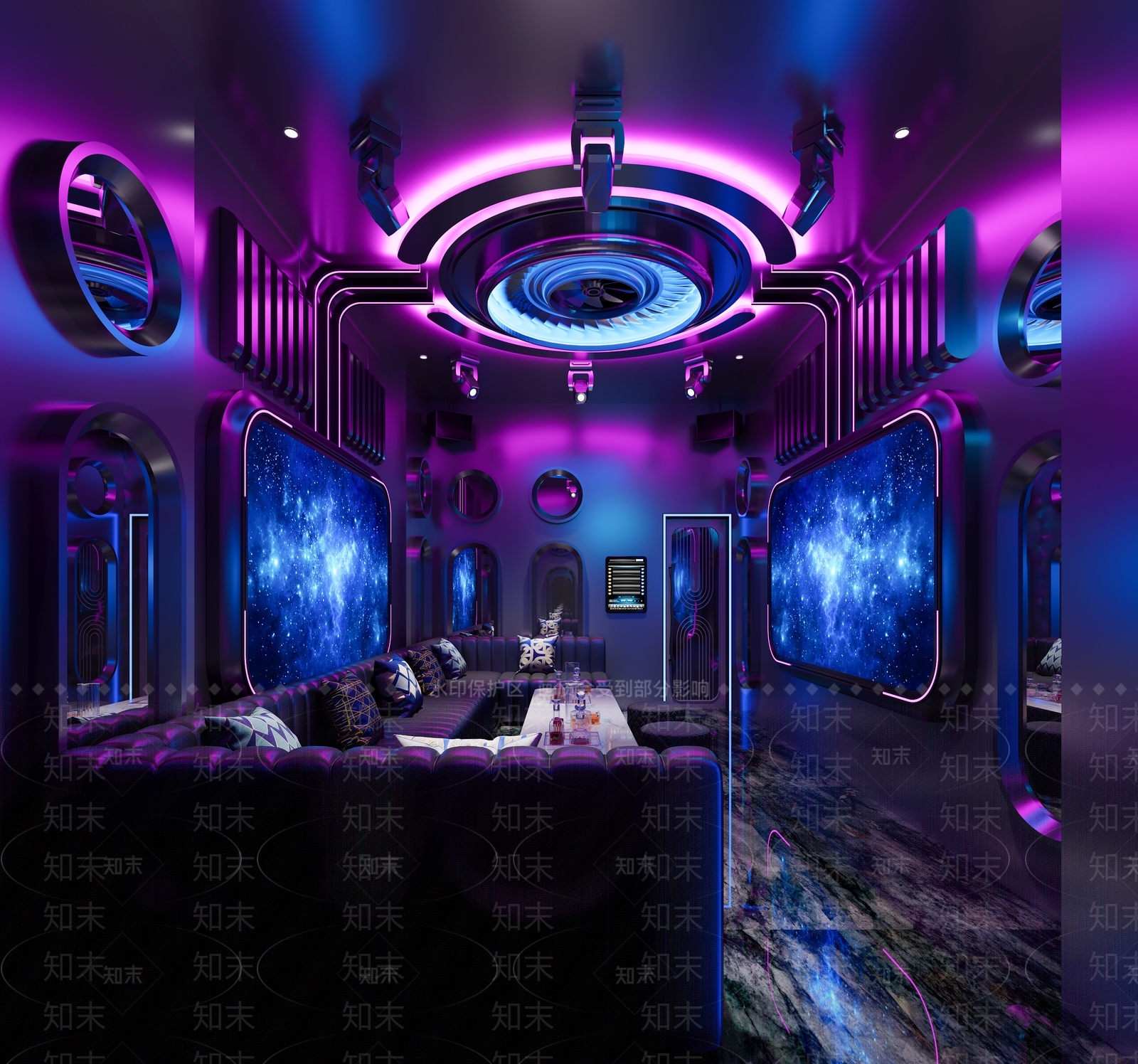 现代KTV包厢3D模型下载【ID:1157838609】