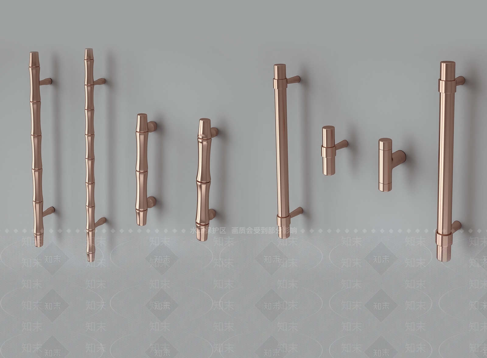 现代门把手3D模型下载【ID:1157844333】