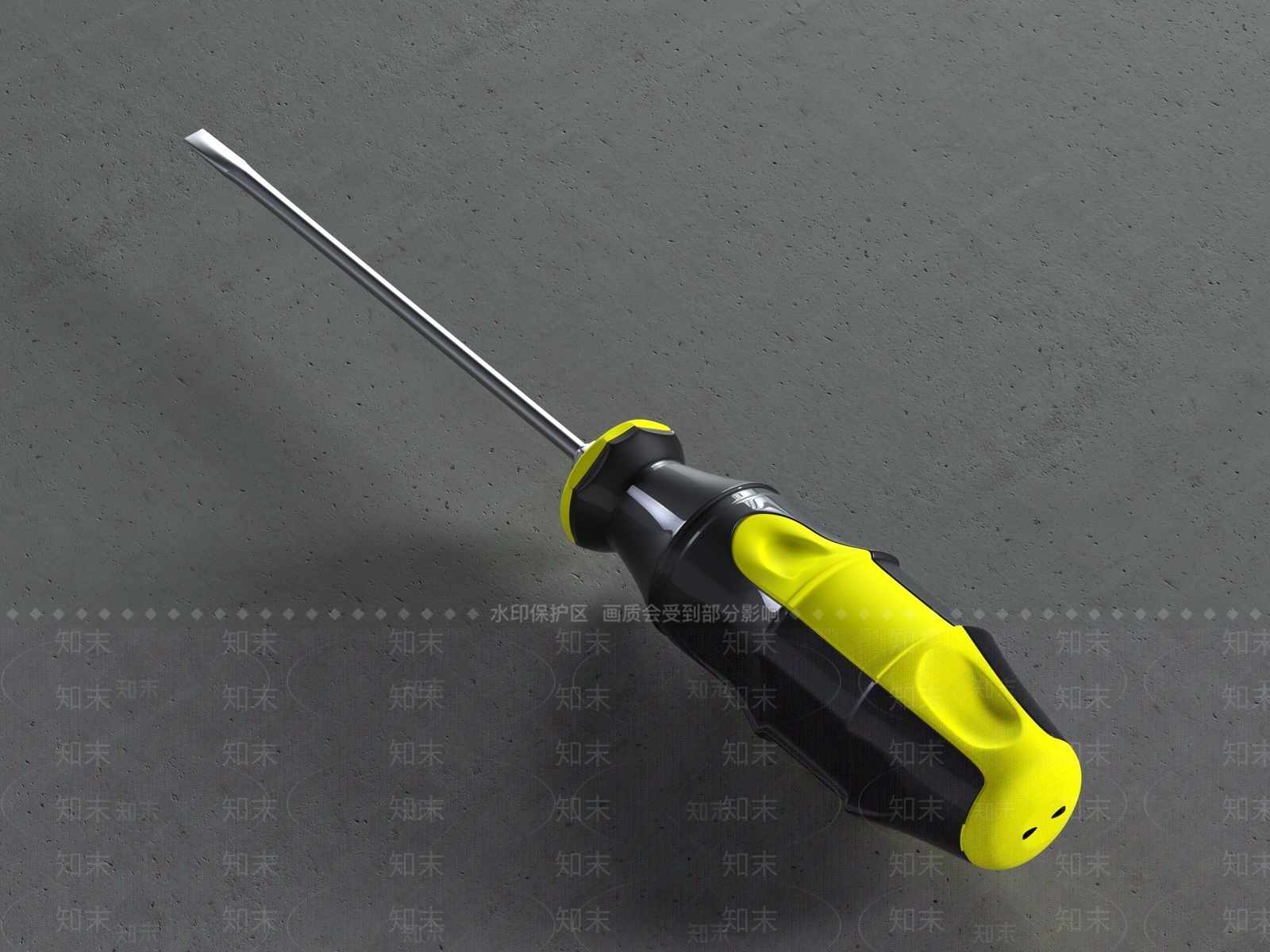 螺丝刀3D模型下载【ID:1157850688】