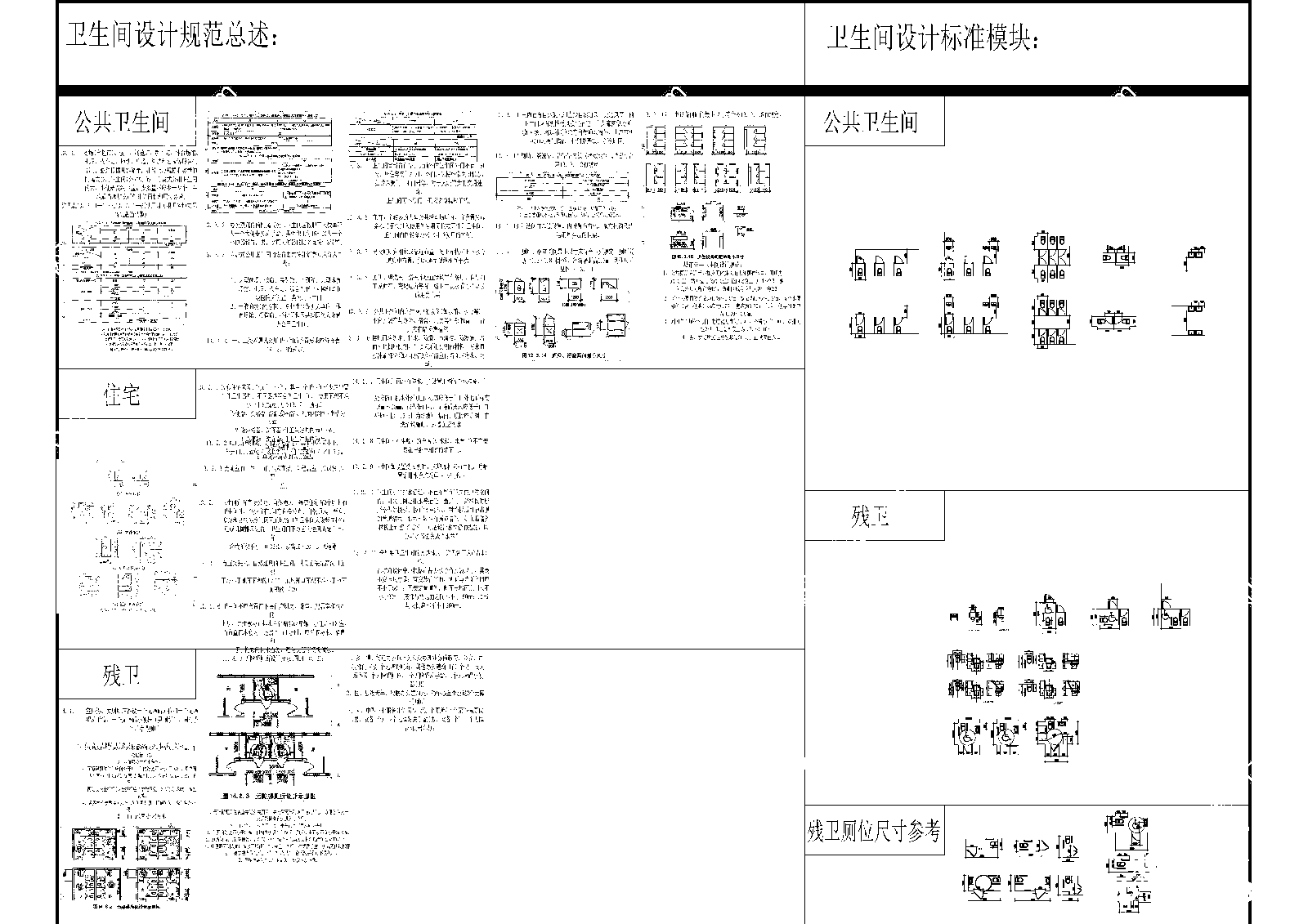 建筑卫生间设计标准图集施工图下载【ID:1157853360】