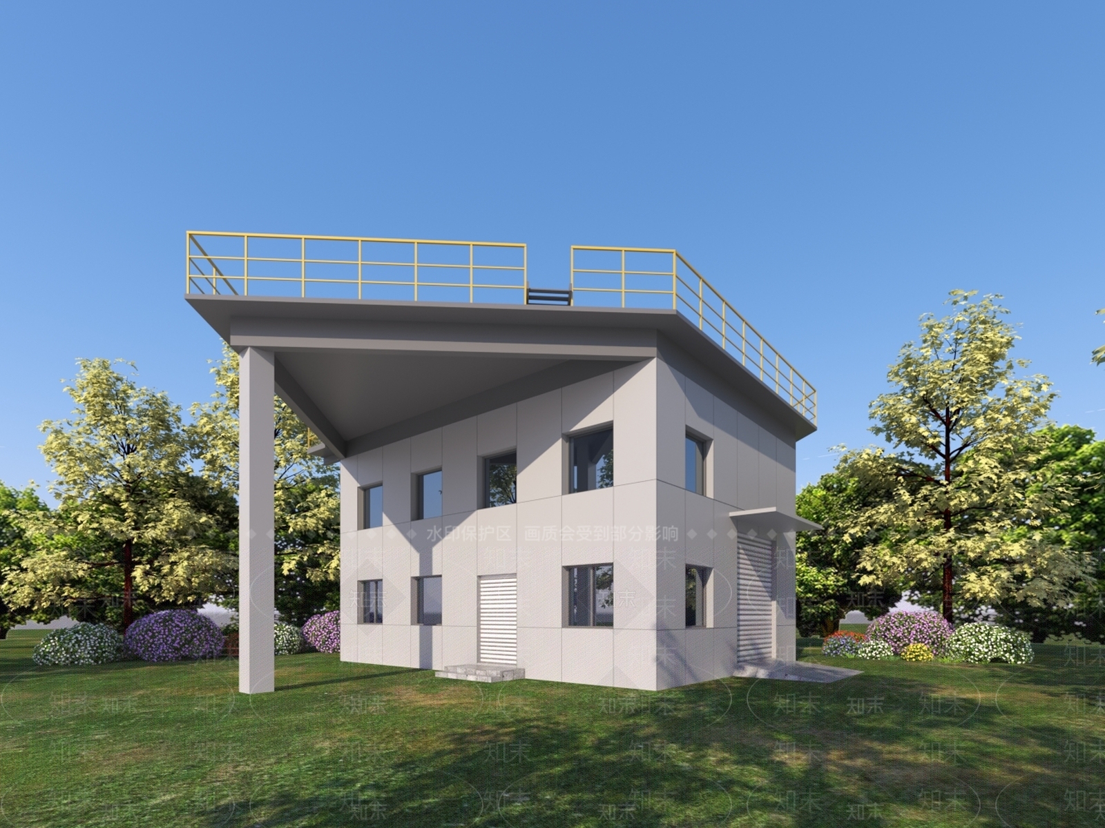 现代厂房3D模型下载【ID:1157853507】