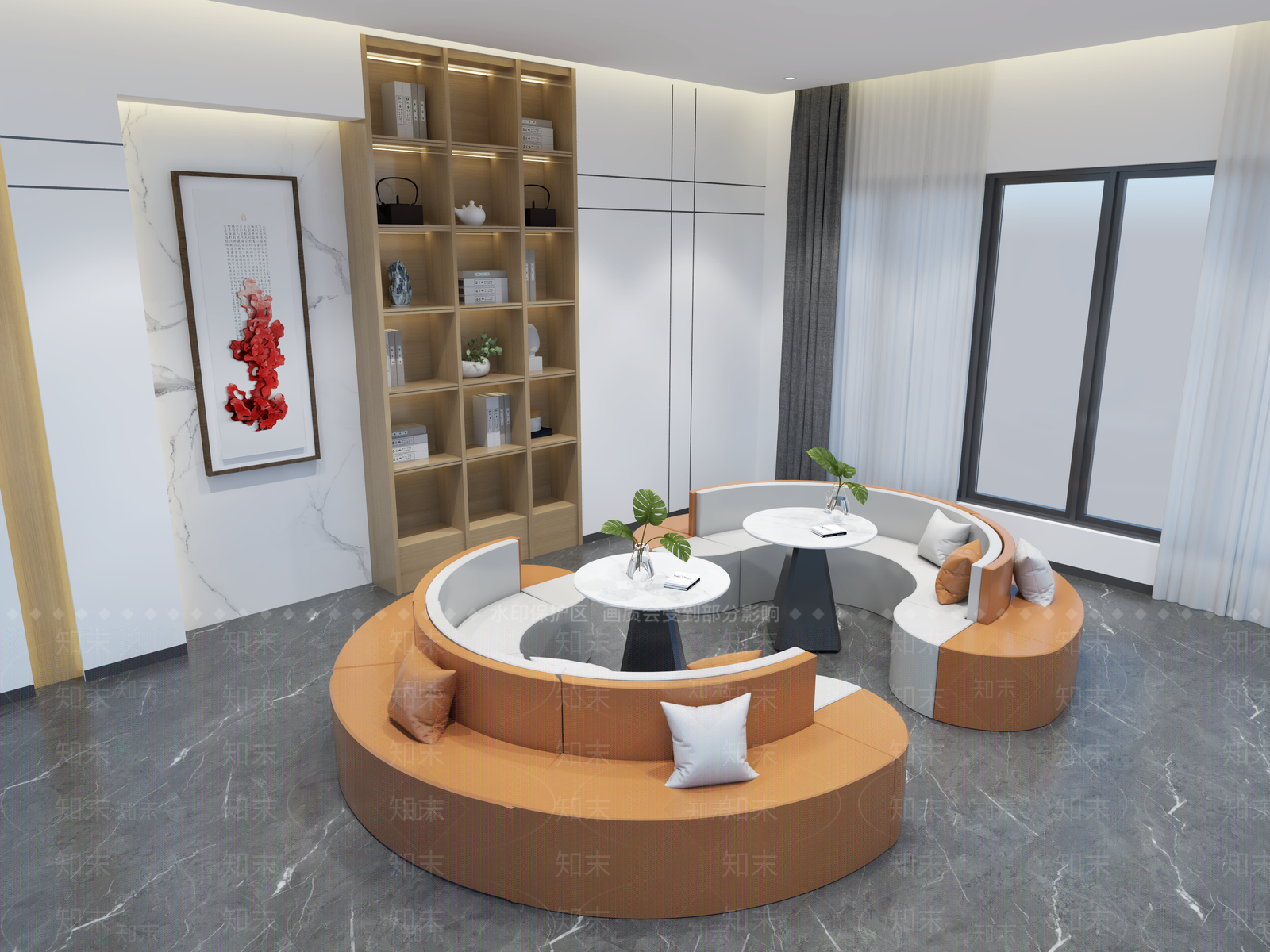 现代休闲区3D模型下载【ID:1157868445】