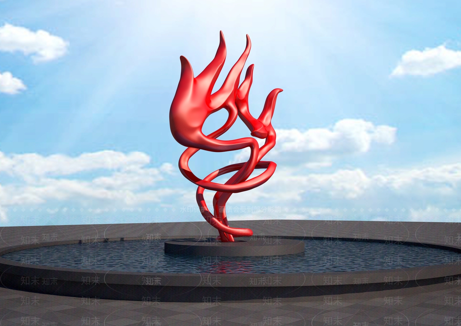 现代火焰3D模型下载【ID:1157873017】