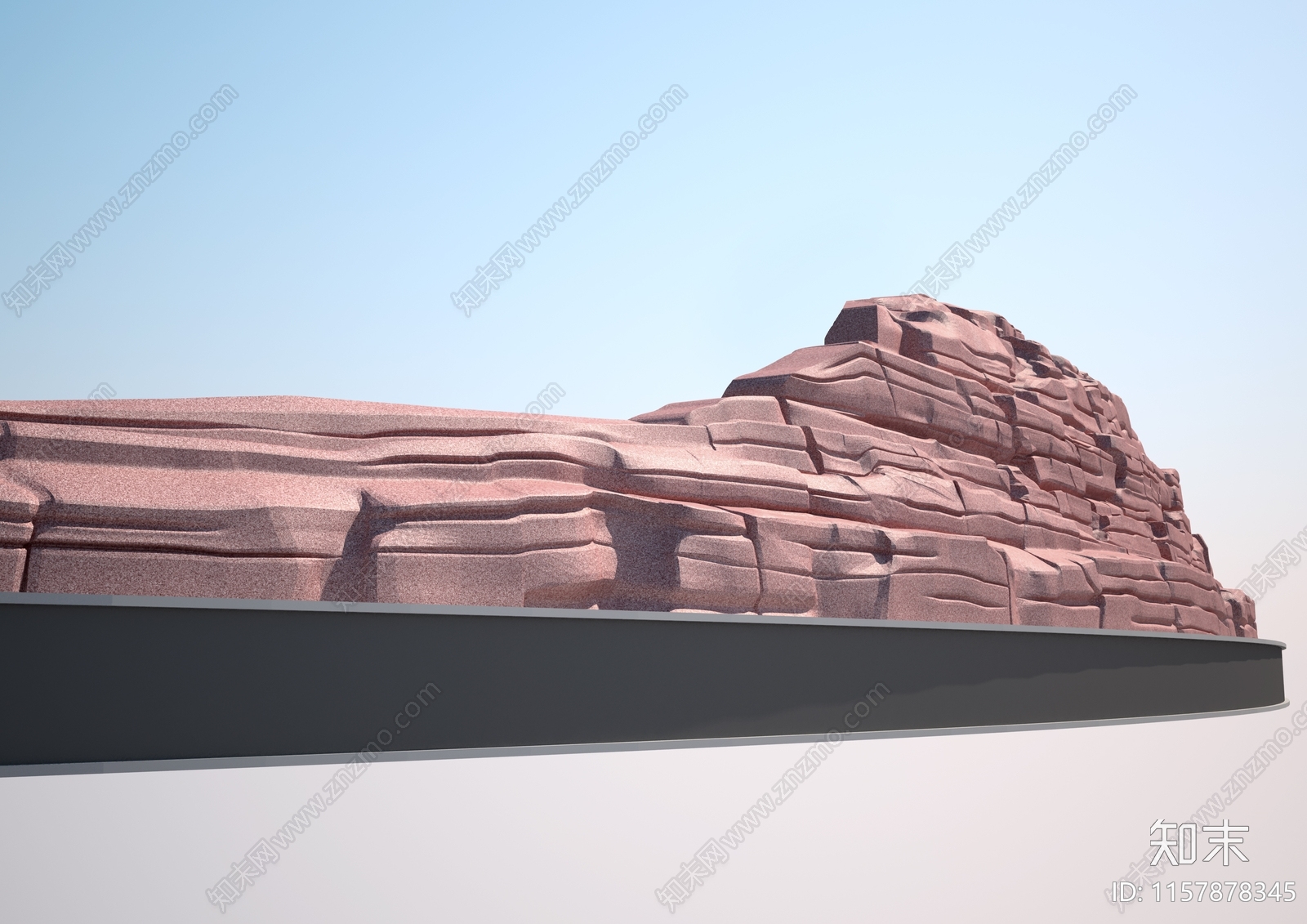 现代假山造景3D模型下载【ID:1157878345】