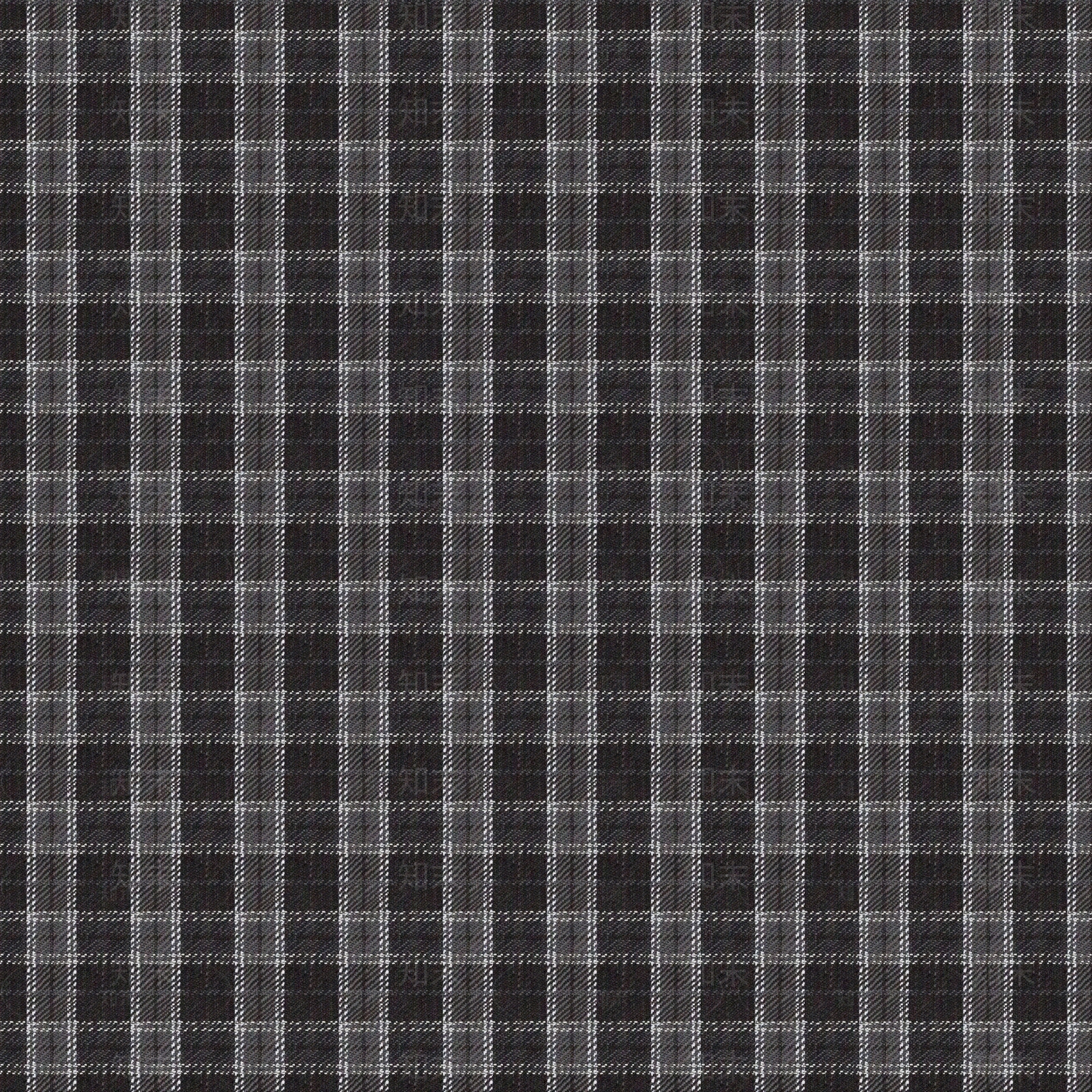 现代黑白格子布料无缝墙布纹理贴图下载【ID:1157889327】