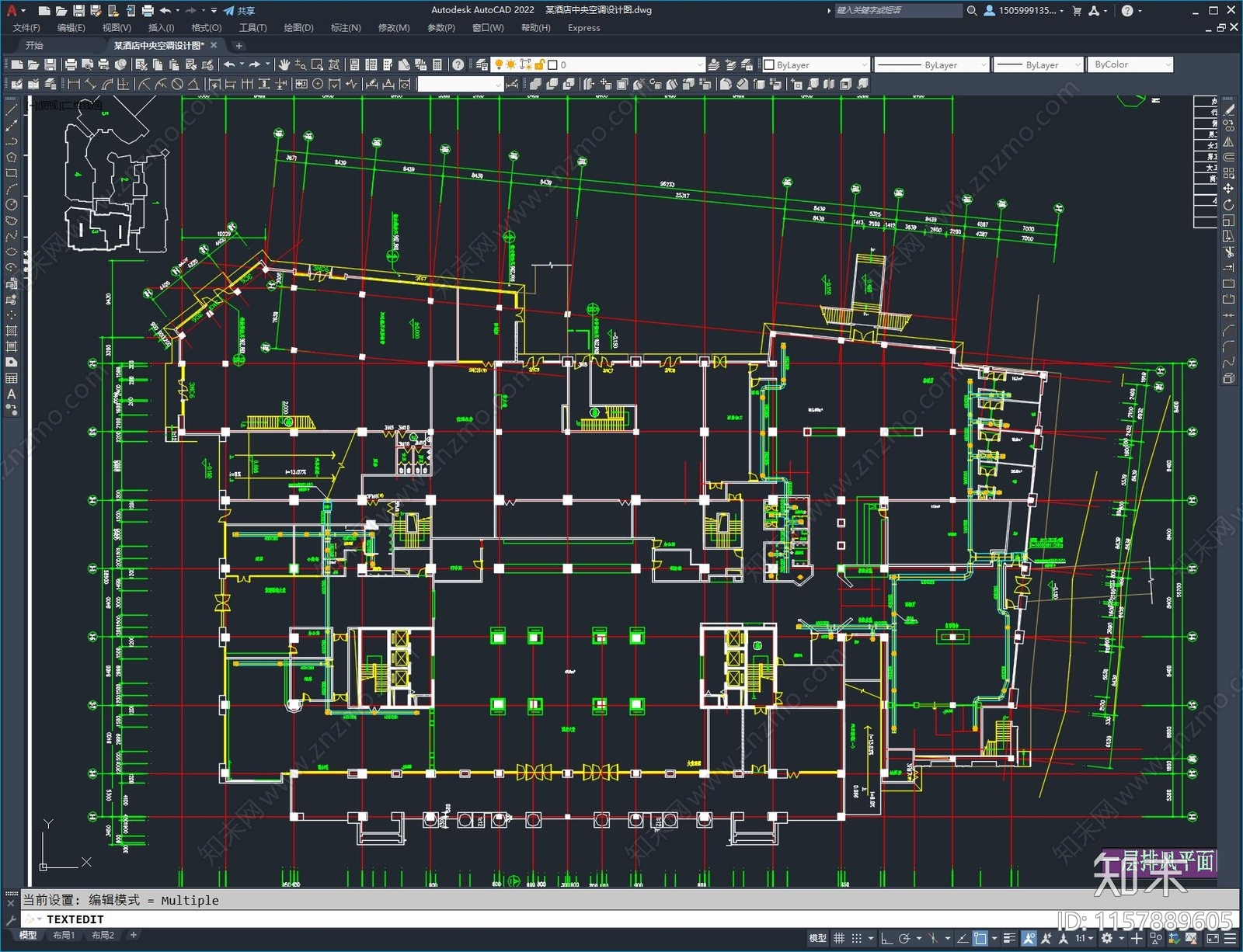 某酒店中央空调设计图施工图下载【ID:1157889605】