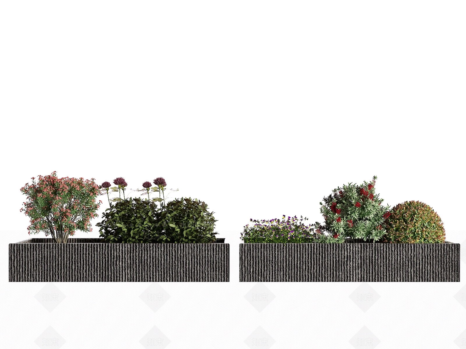 现代灌木3D模型下载【ID:1157893893】